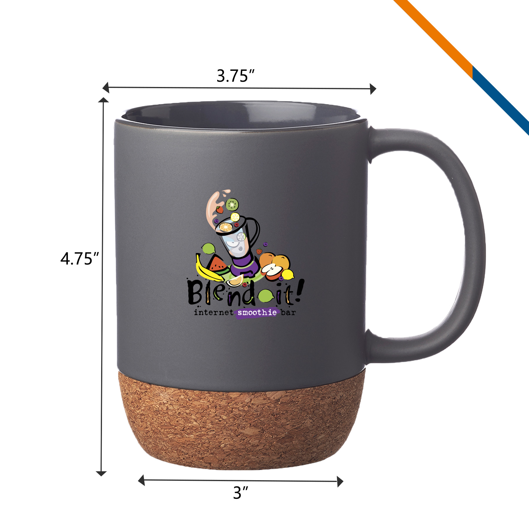 Geena Cork Ceramic Mug – 15 OZ. 8