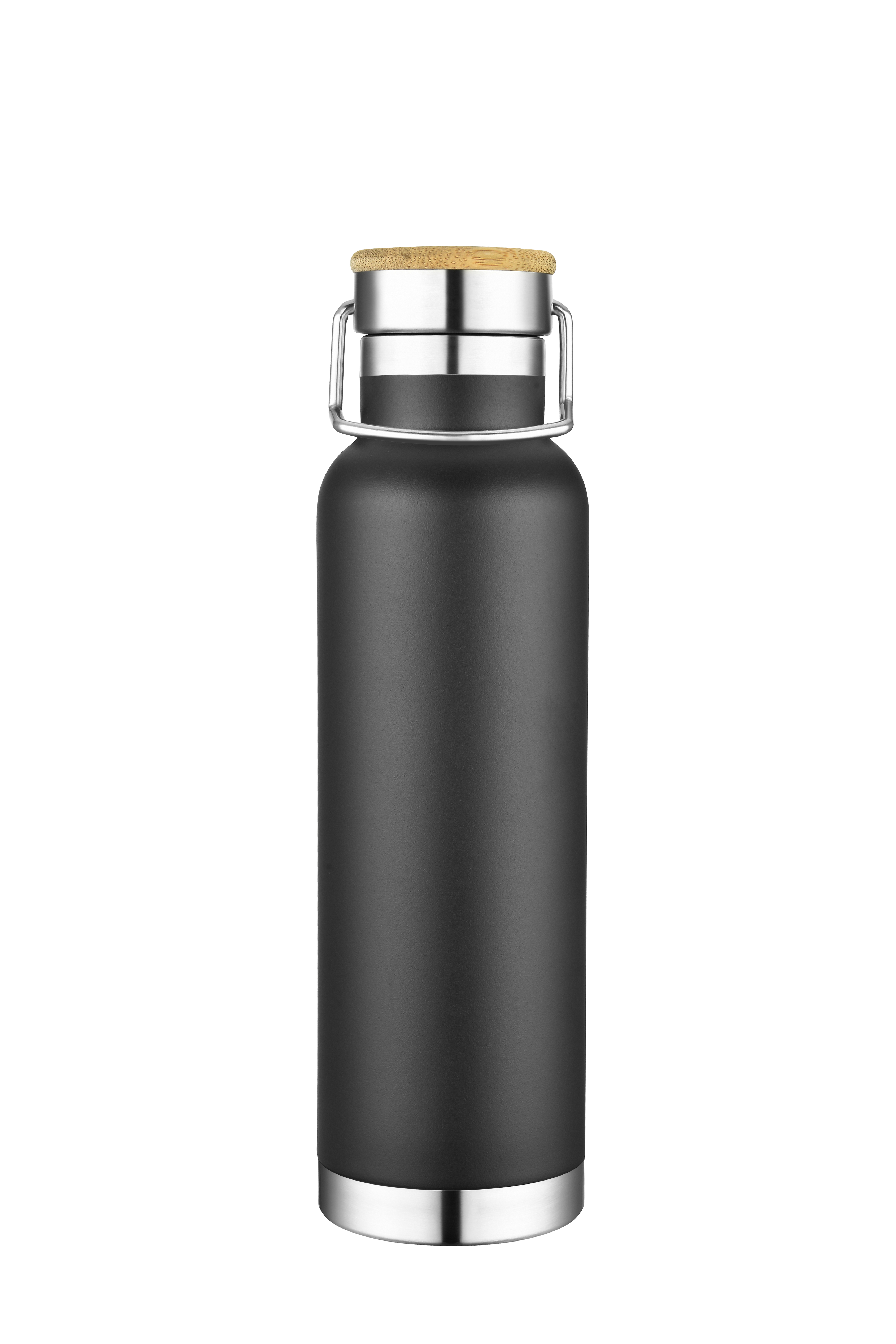 Endura 22 oz Black Stainless Steel Bottle, custom water bottle with logo imprint 2