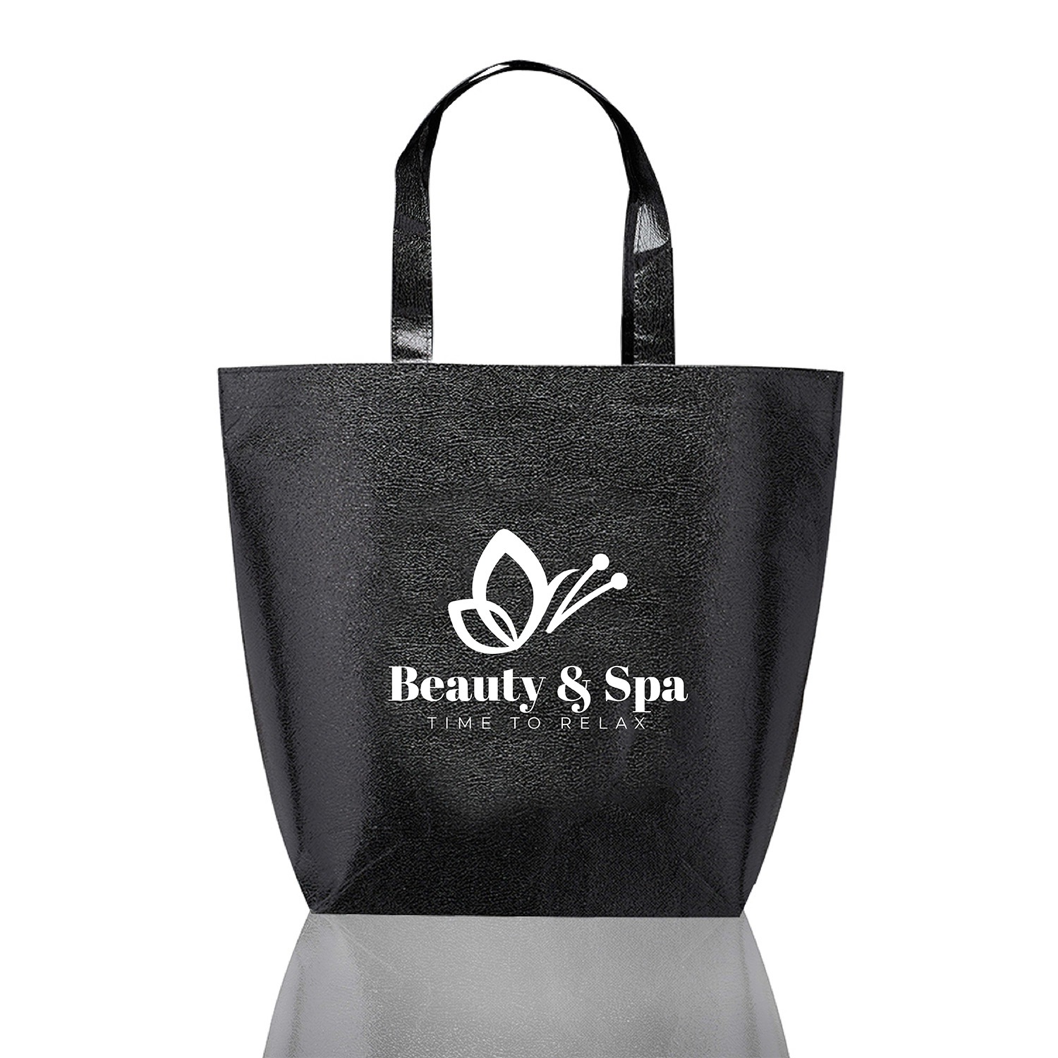 Opulent Non-Woven Metallic Tote Bag (1 Color Imprint) 2