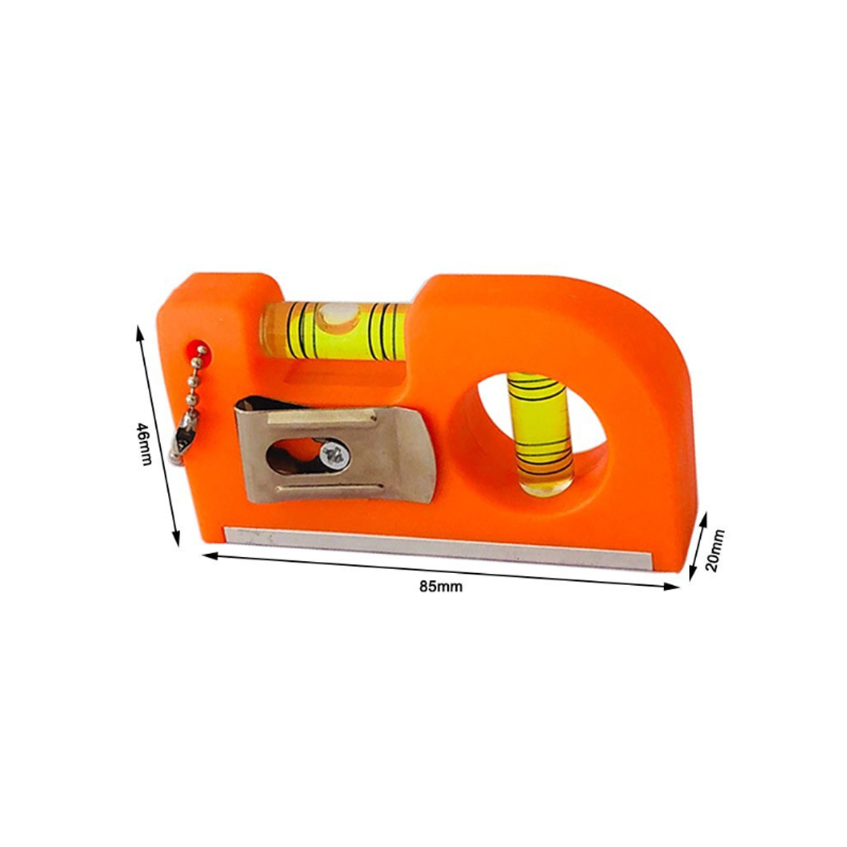 Mini Multi Tool Level with Pencil Sharpener and Keychain 1