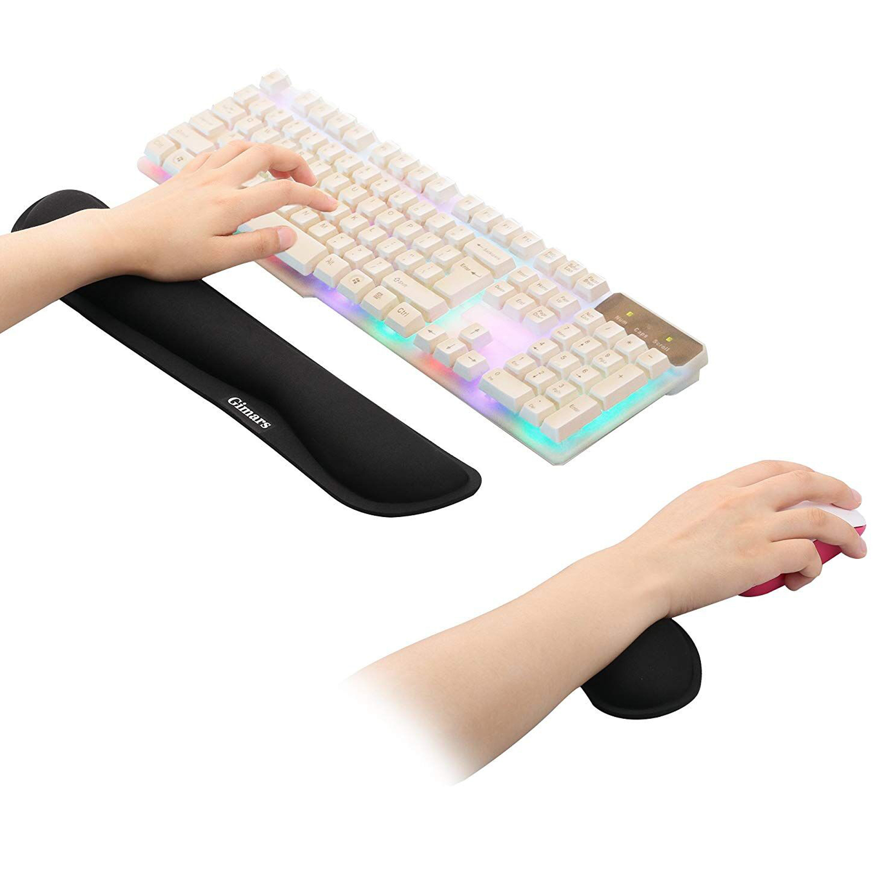 Memory Foam Set Keyboard Wrist Rest Pad 2