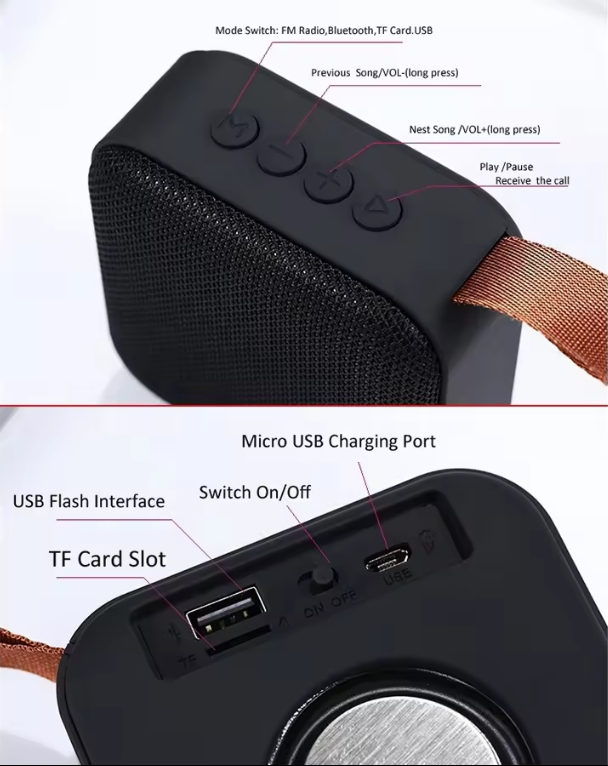Fabric Portable Wireless Speaker 3