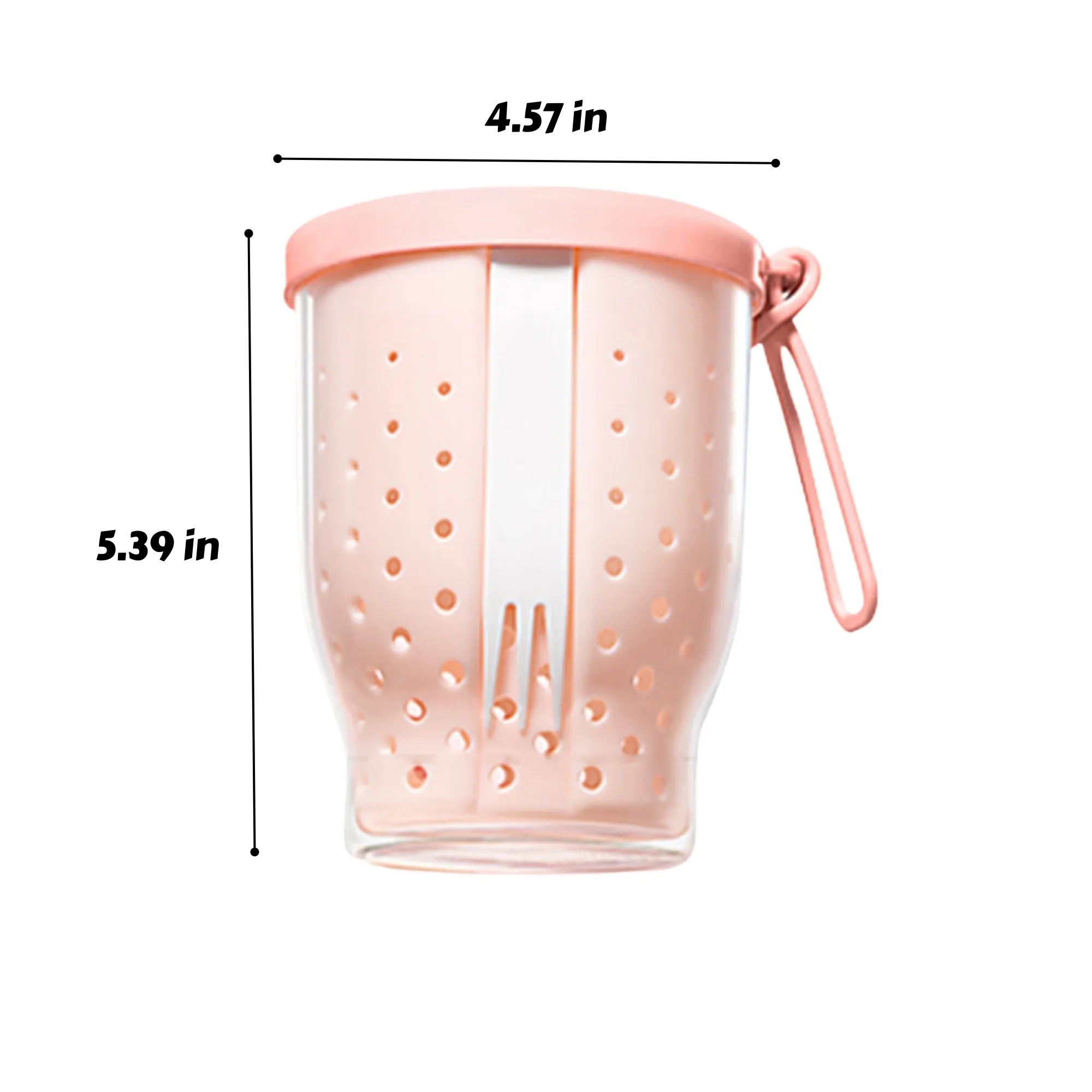 Portable Double Layer Fruit Cup With Fork 2
