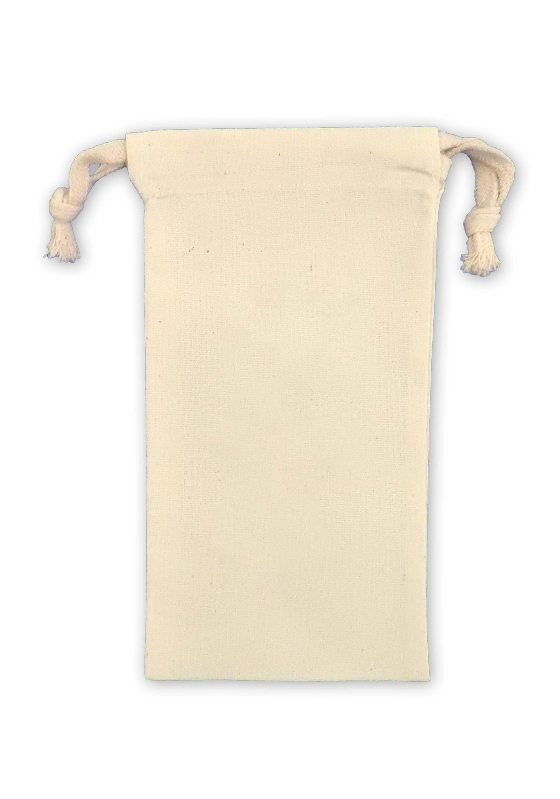 Weedy 100% Natural Cotton Drawstring Bag 3.75 X 7.25" 2