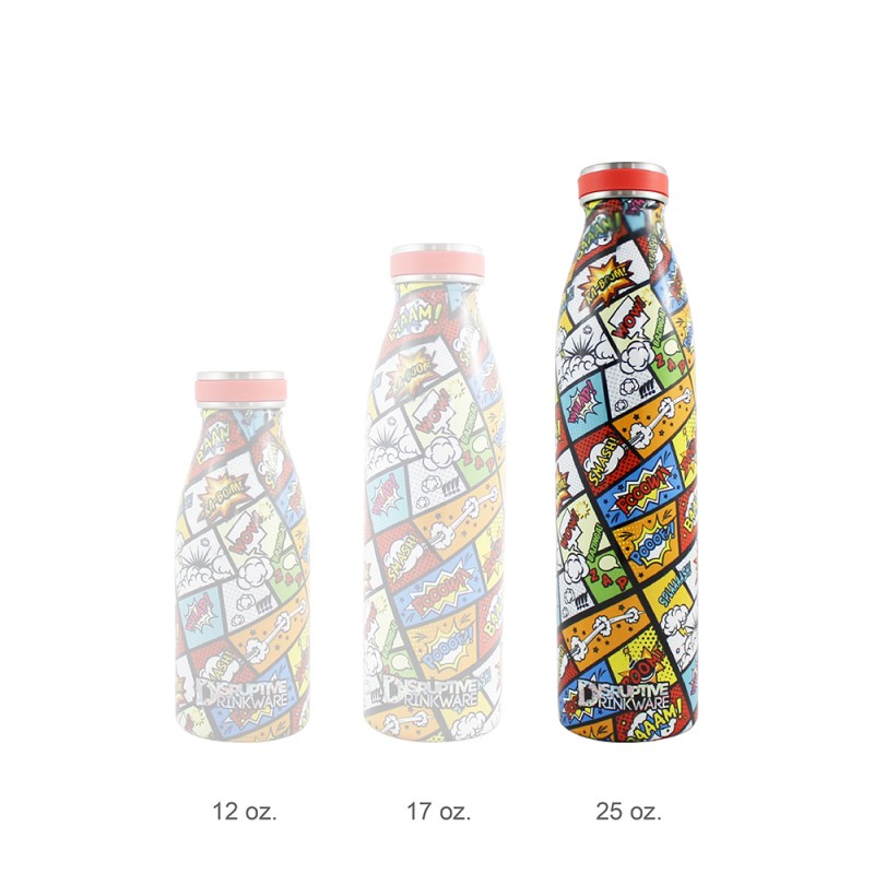 DD Thermal Bottle - Comic 25 oz, custom water bottle with logo imprint 3