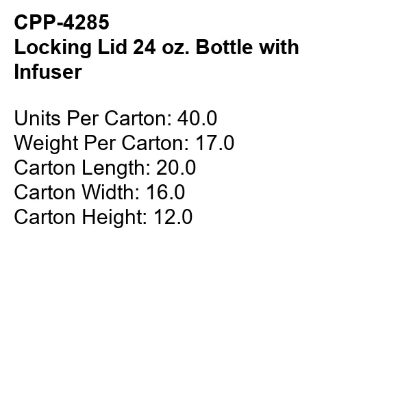 Locking Lid 24 oz. Bottle With Infuser 16