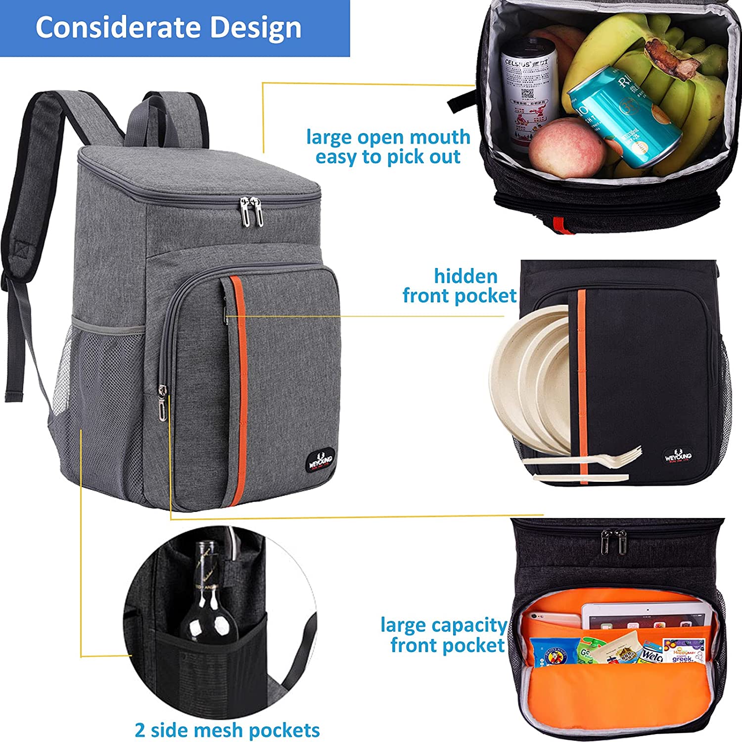 Backpack Picnic Cooler Insulated Bag 3