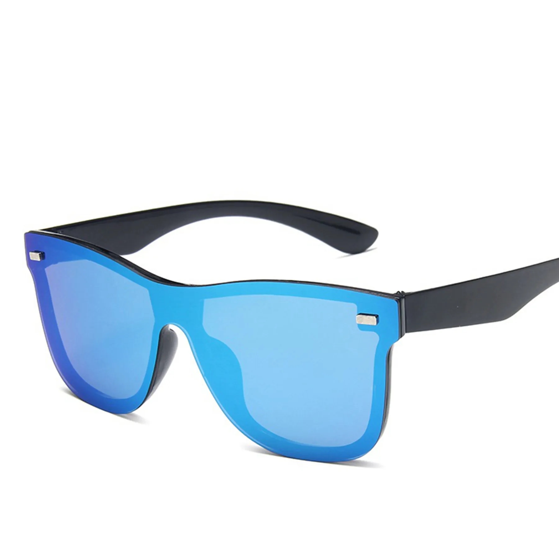 Oversized Square Rimless UV400  Sunglasses 2