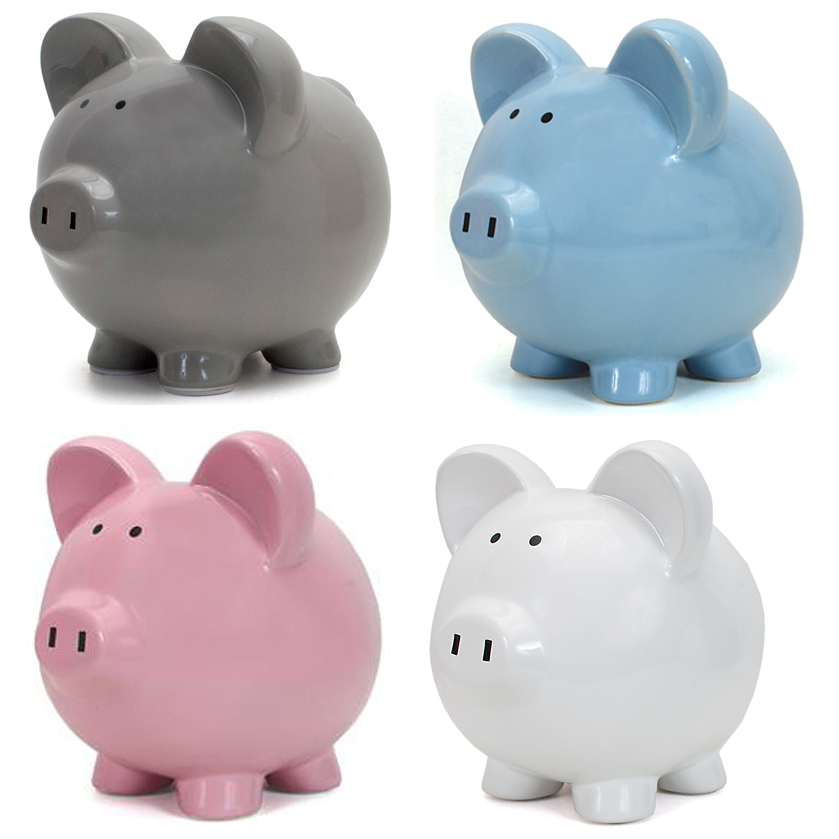 8" Ceramic Piggy Bank - Large 4