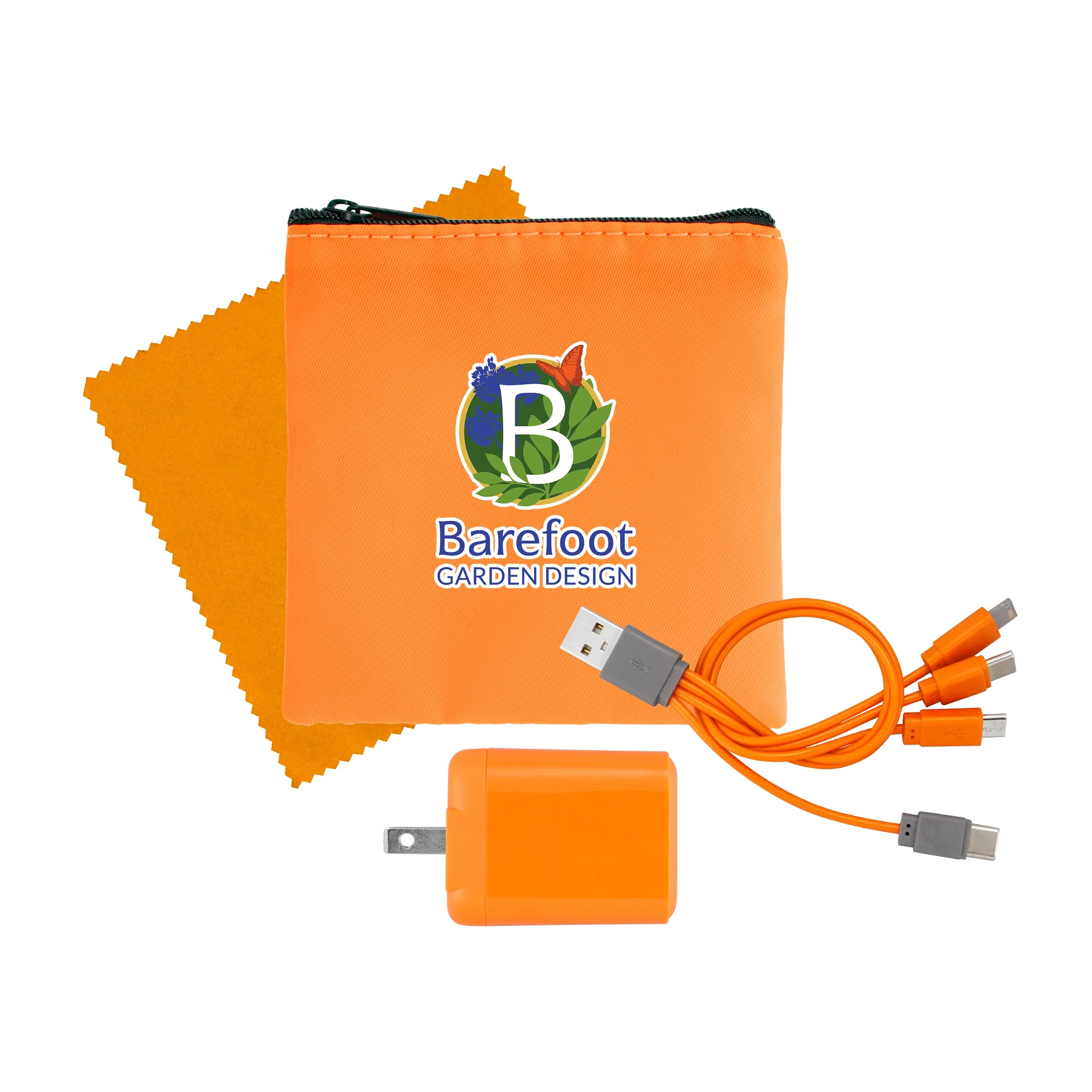 RPET Fast Charger, Cable & Cloth Kit 8