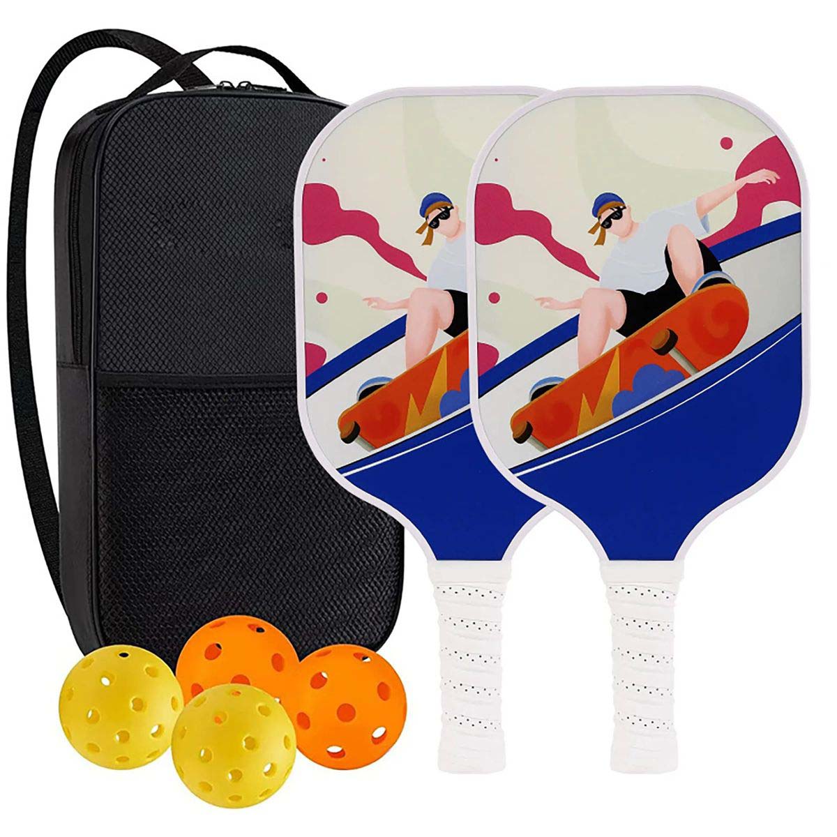 Fiberglass Pickleball Set for Training and Games 64