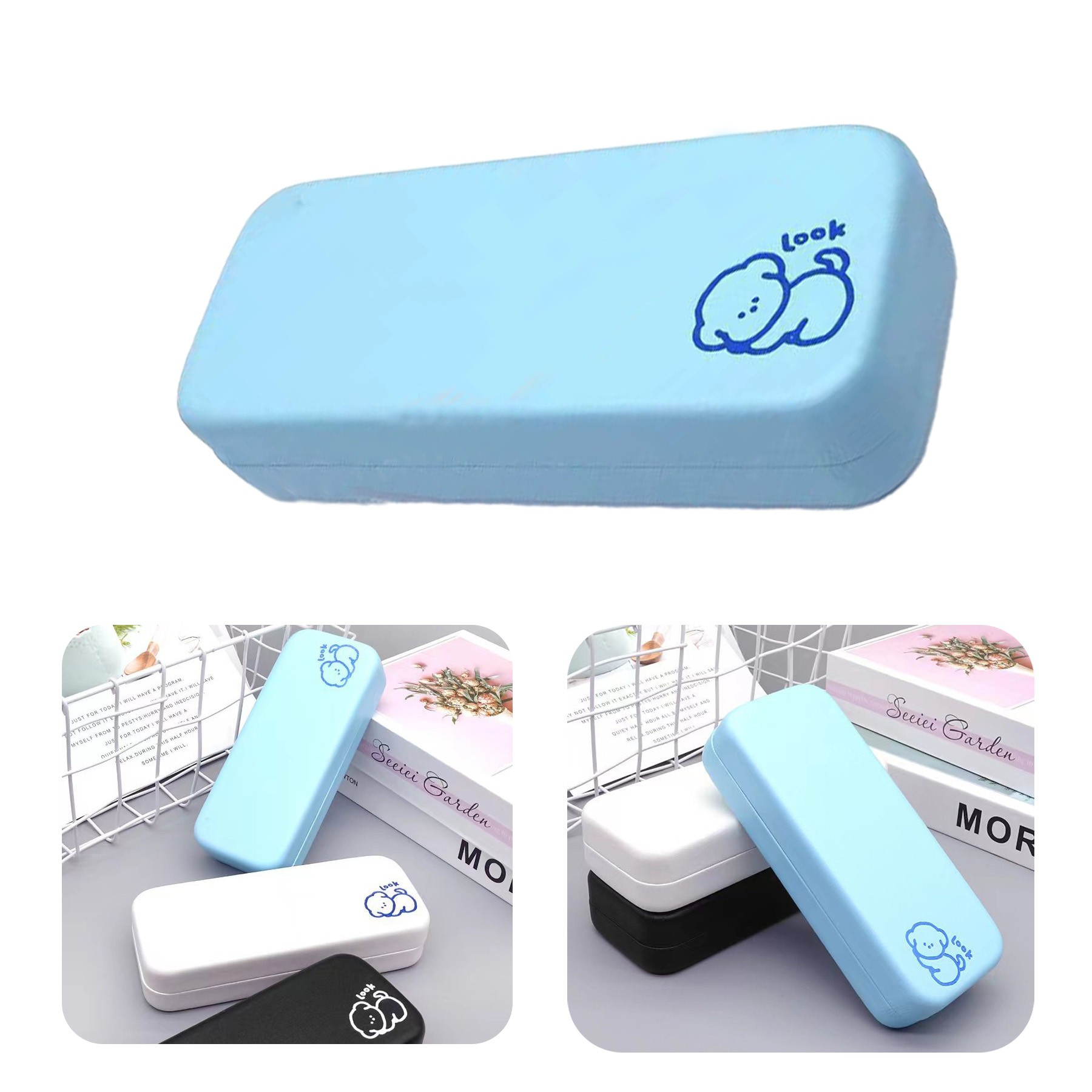 Simple Square Glasses Storage Box 2