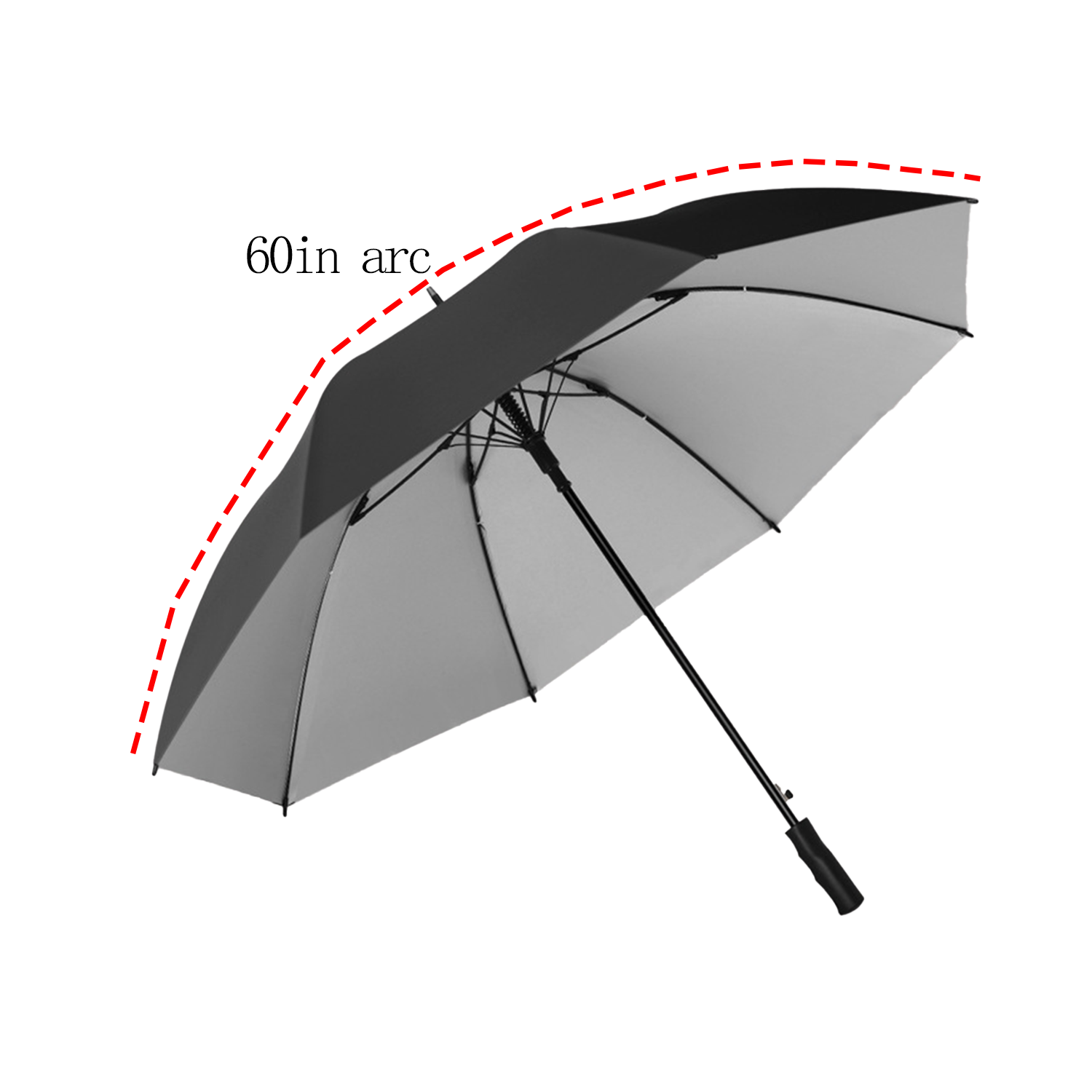 60 In Long Handle Auto Open Umbrella 3