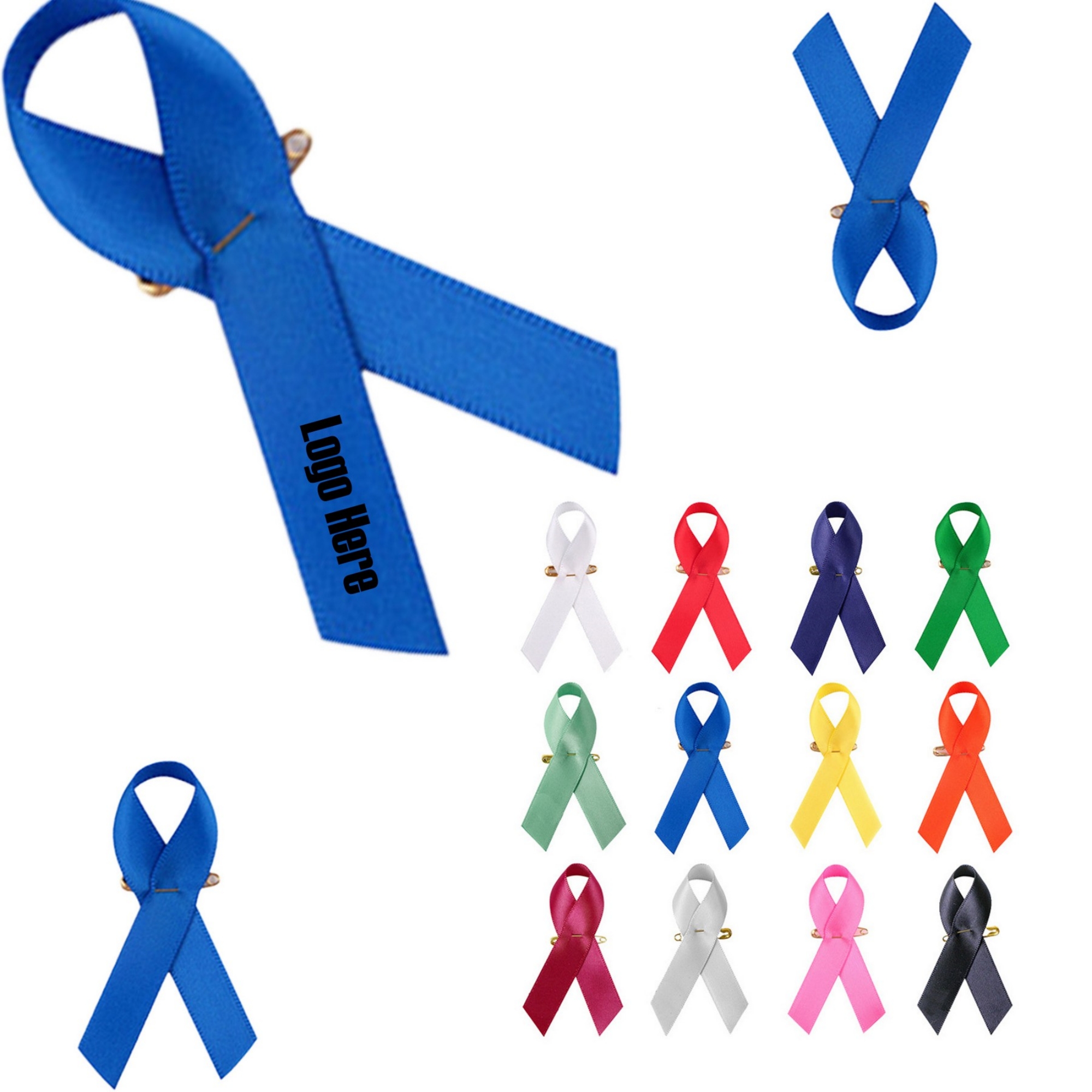 Blank Organ Donor Awareness Ribbon Pin 2