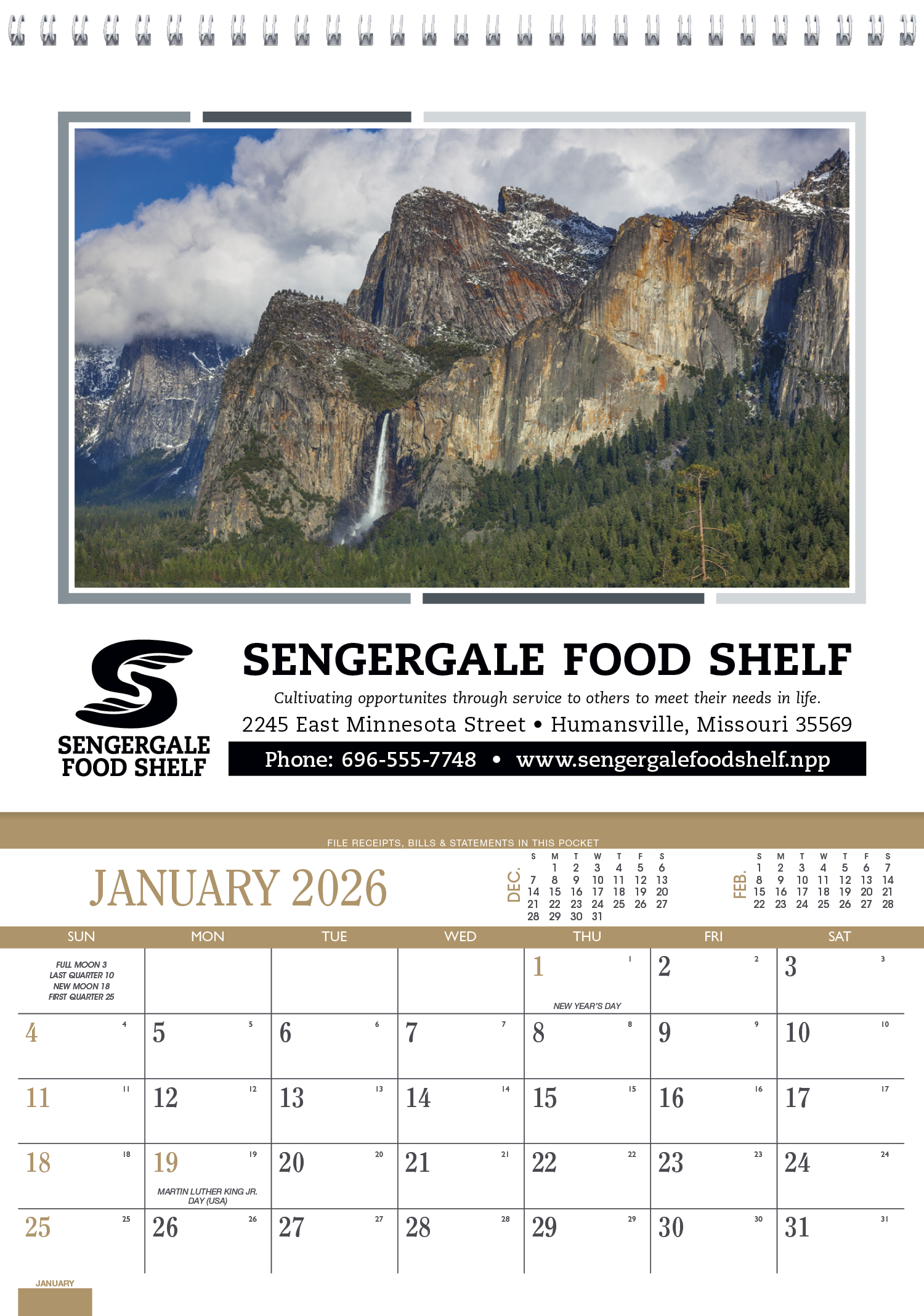 Triumph® Calendars Recipe Pocket Calendar 9