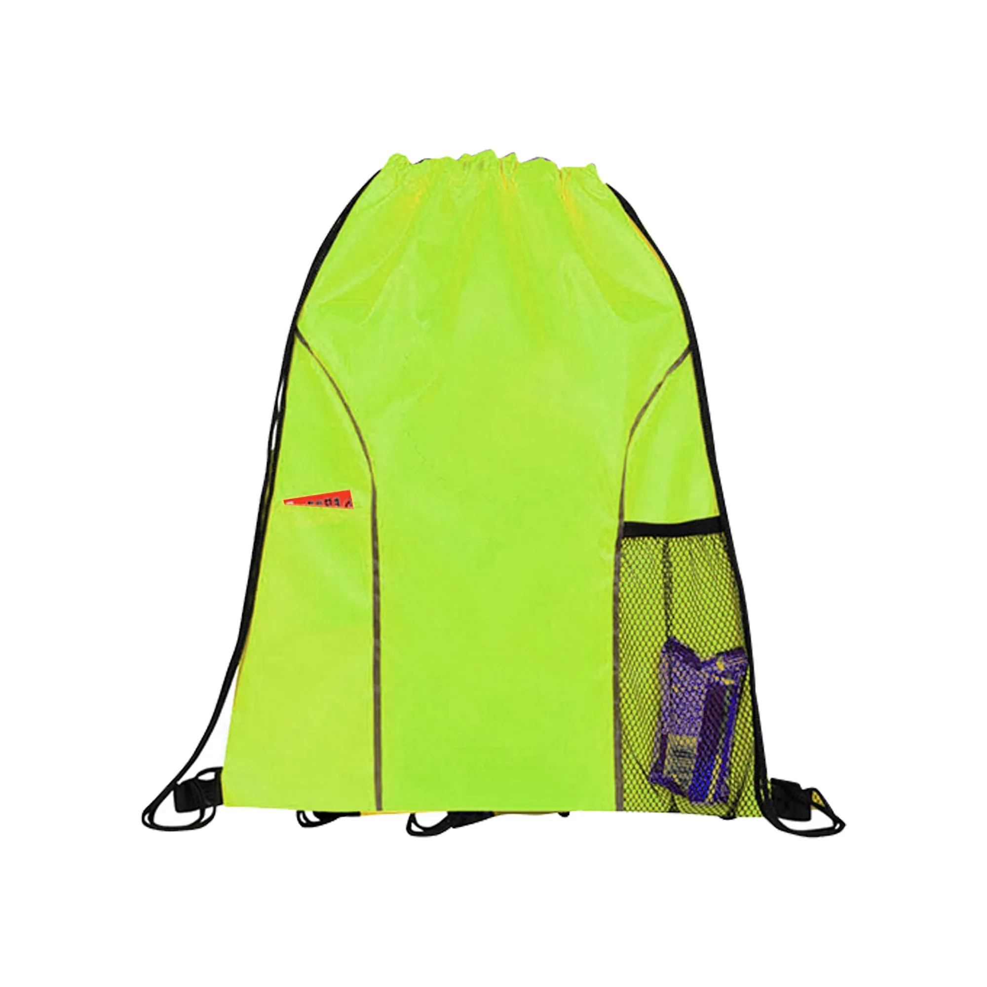 Dual Pocket Drawstring Backpack 1