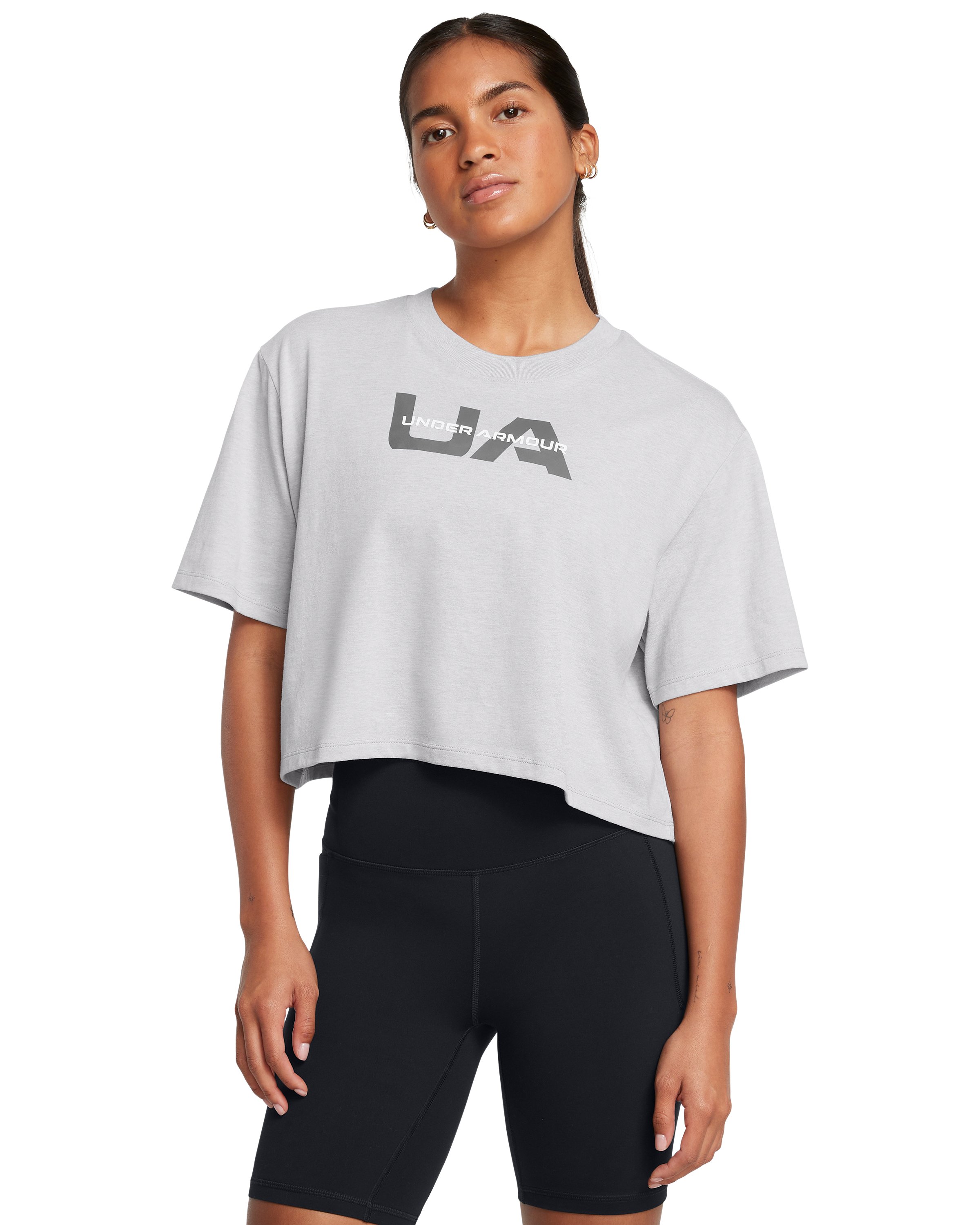 UA Boxy Crop Branded Women's Short Sleeve 5