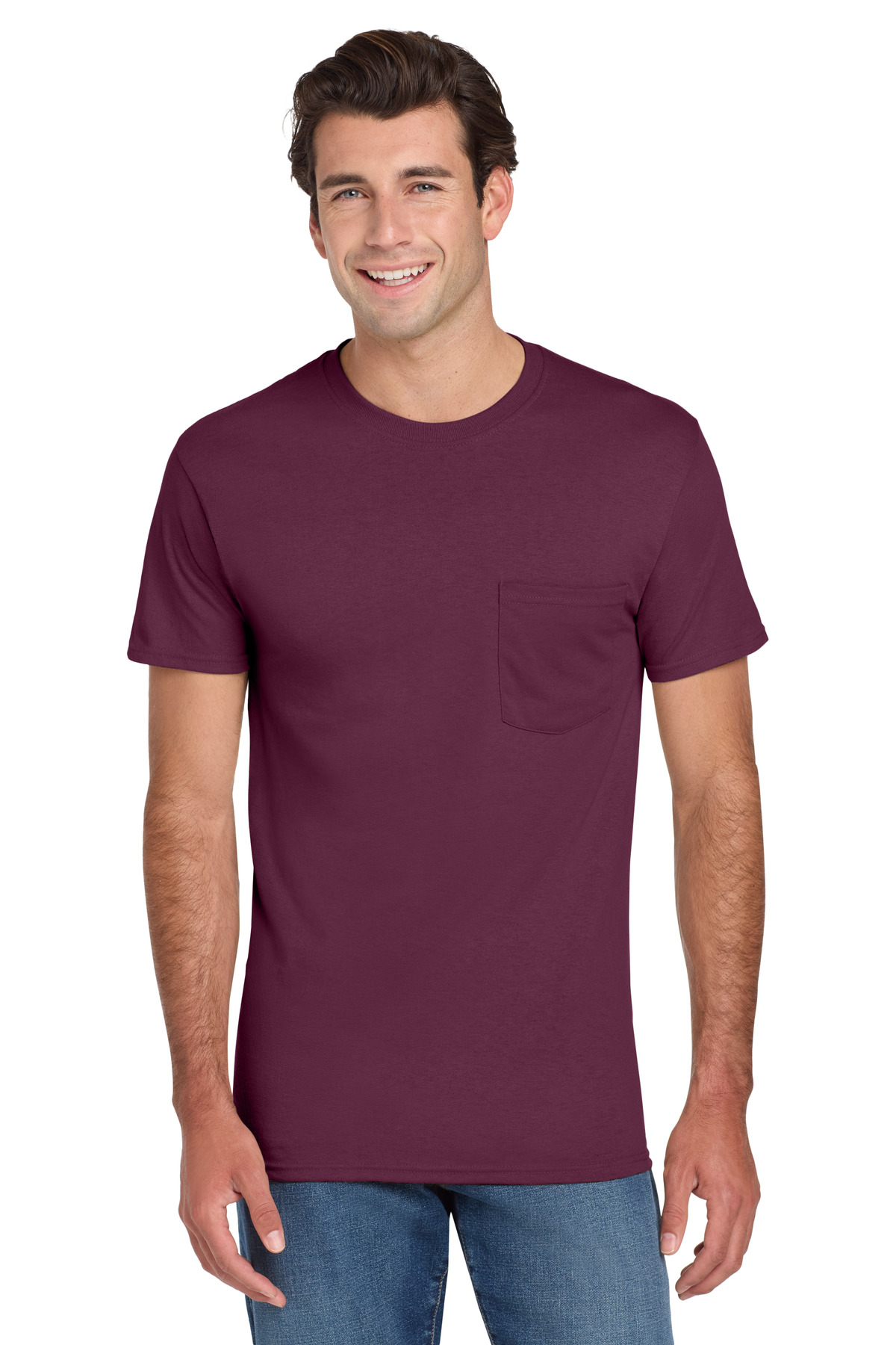 Jerzees - Dri-Power 50/50 Cotton/Poly Pocket T-Shirt. 29MP 68