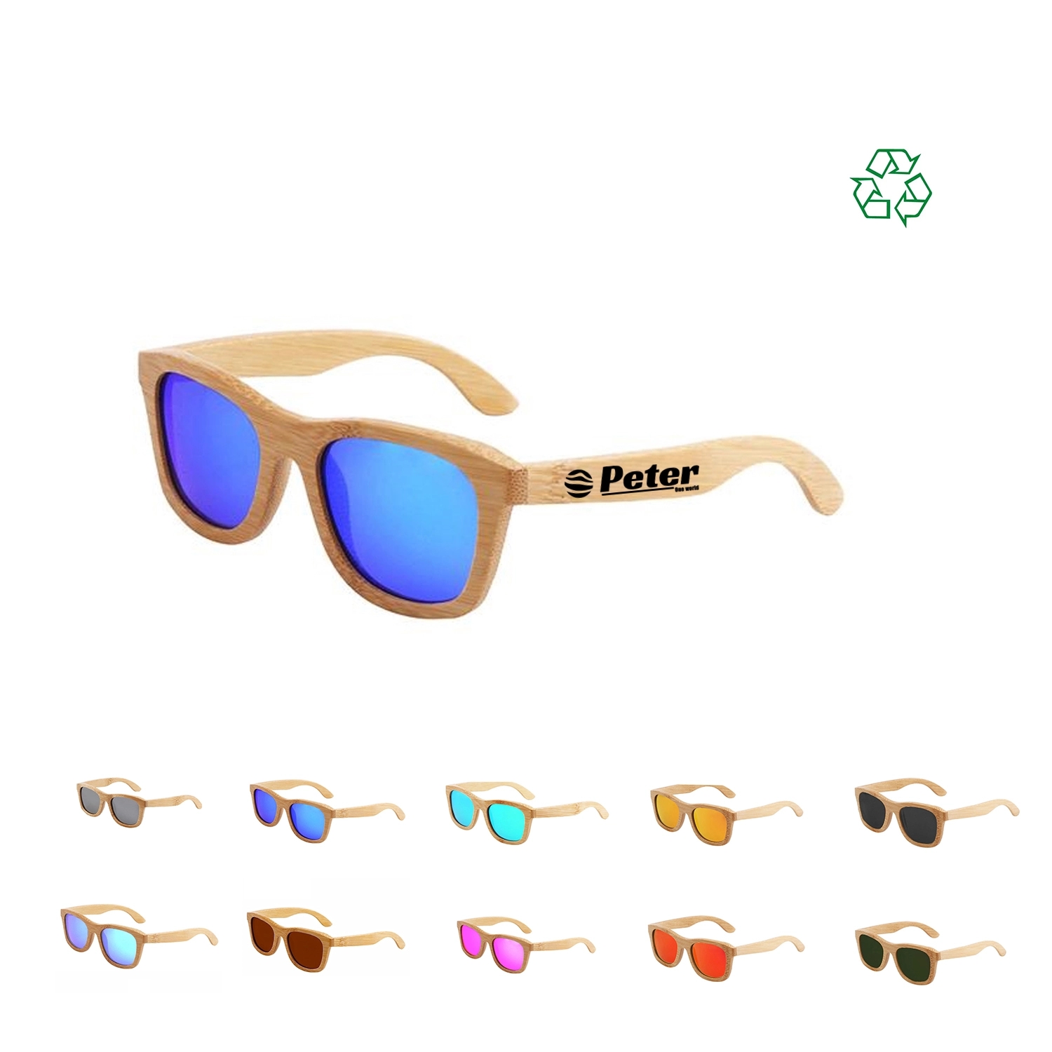 Polarized Bamboo Wood Sunglasses 2