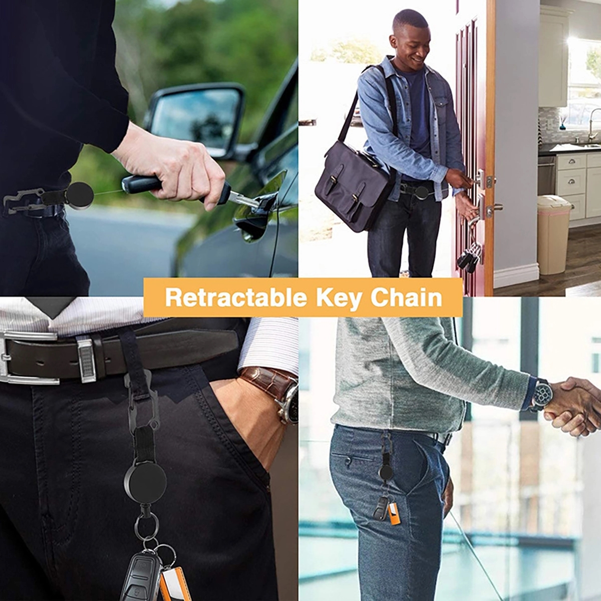 Key Chains With Carabiner Wire Rope Bottle Opener 3