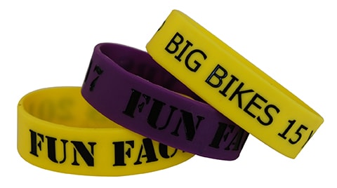 Deboss-Fill Silicone Wristbands 5