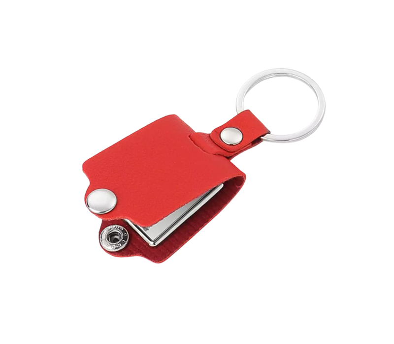 Leather Photo and Metal Keychain 8