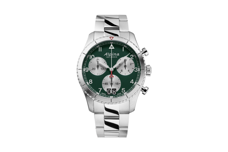 Alpina Men's Startimer Pilot Chronograph Big Date Stainless Steel Watch 1