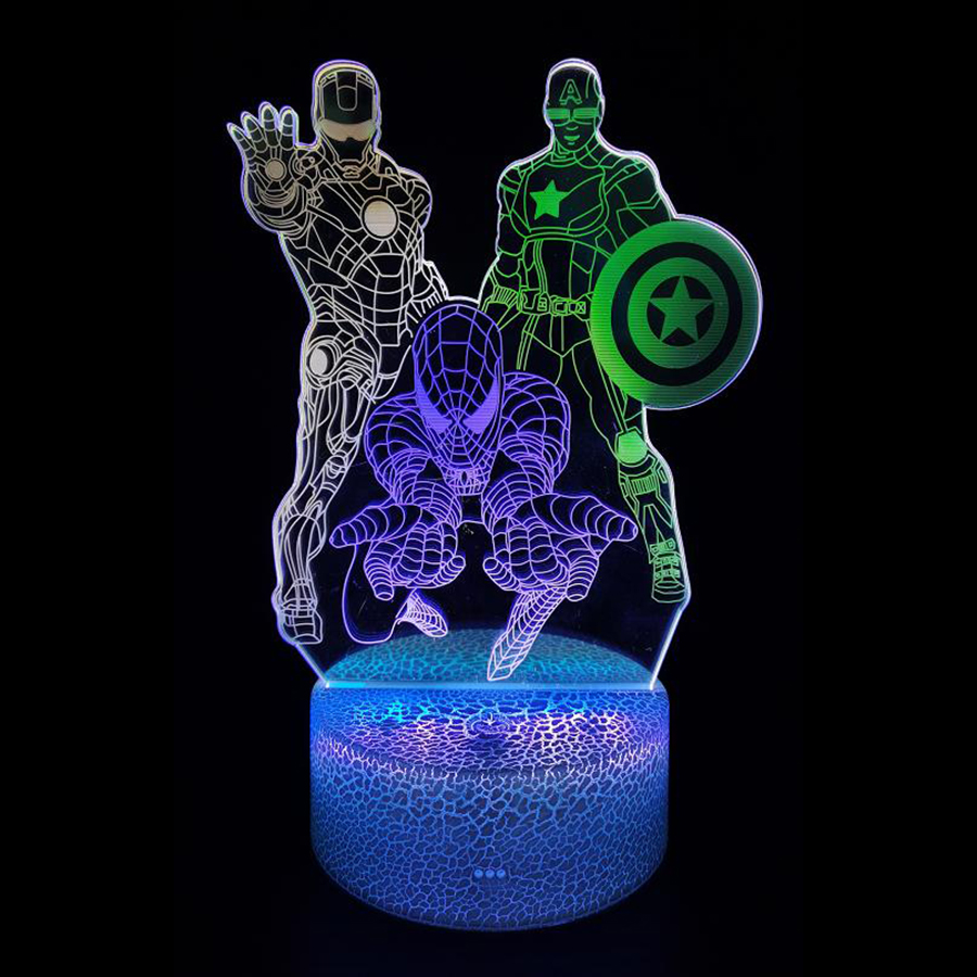 Customizable 3D LED Light With Interchangeable Acrylic Discs 5