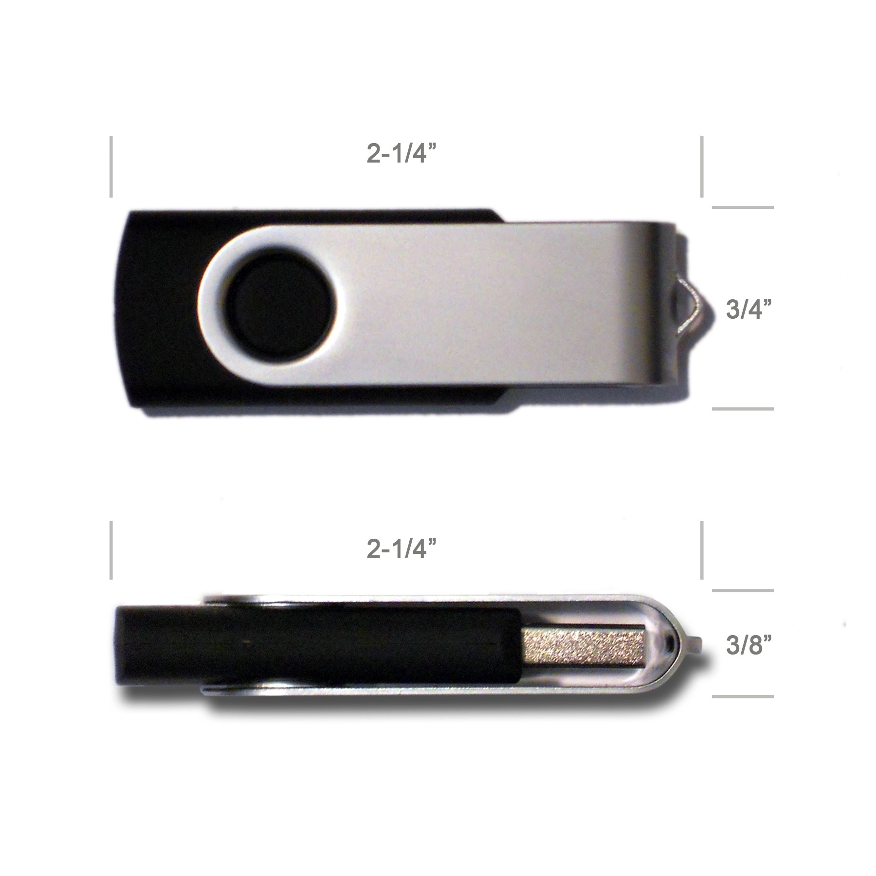 High Speed USB 2.0 Swivel Twister Flash Drive (128MB) 1