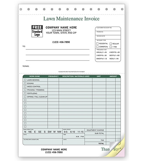 Landscaping Maintenance Invoice 1