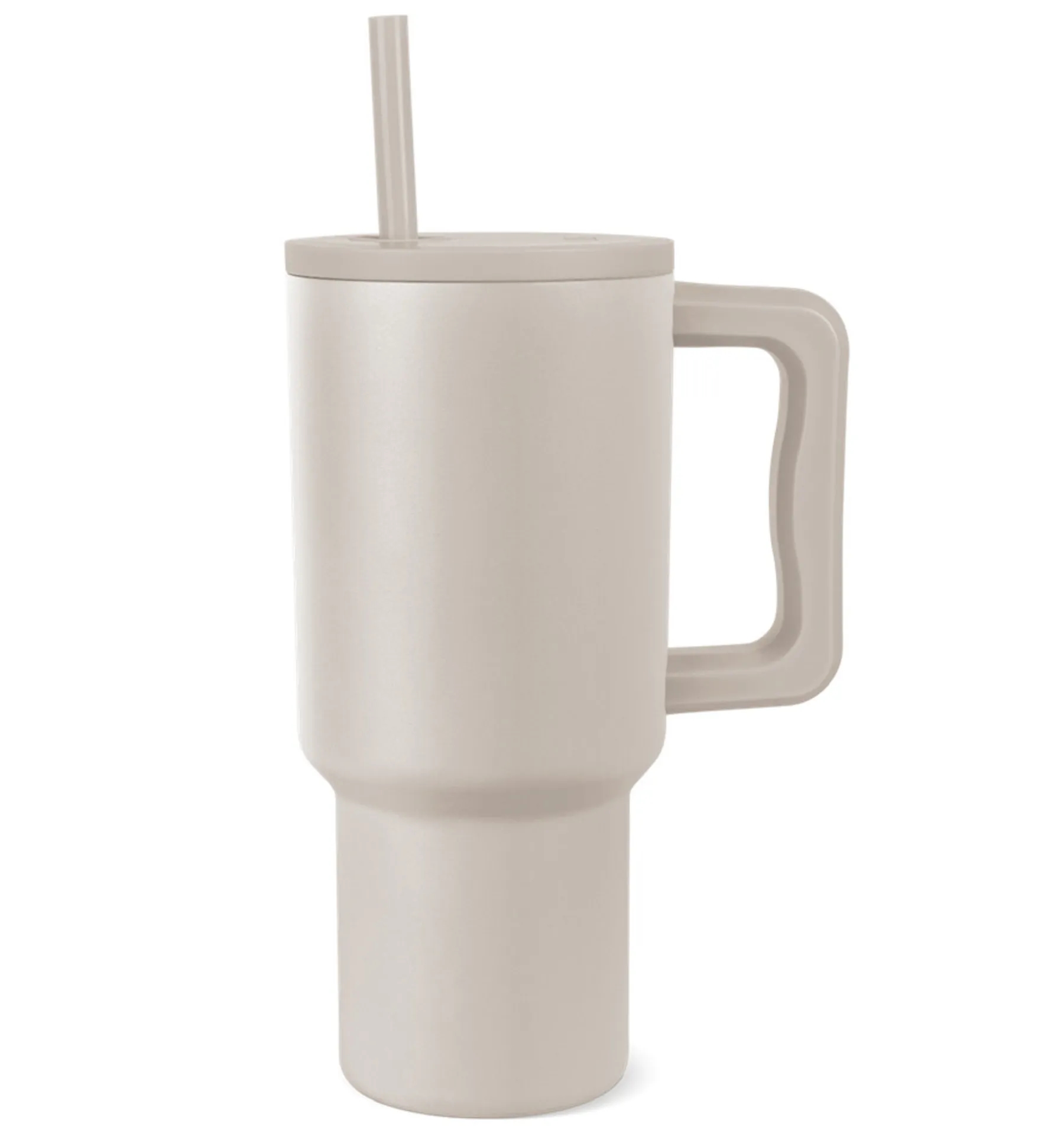 30 Oz. Stainless Steel Vacuum Tumbler with Handle & Straw 3