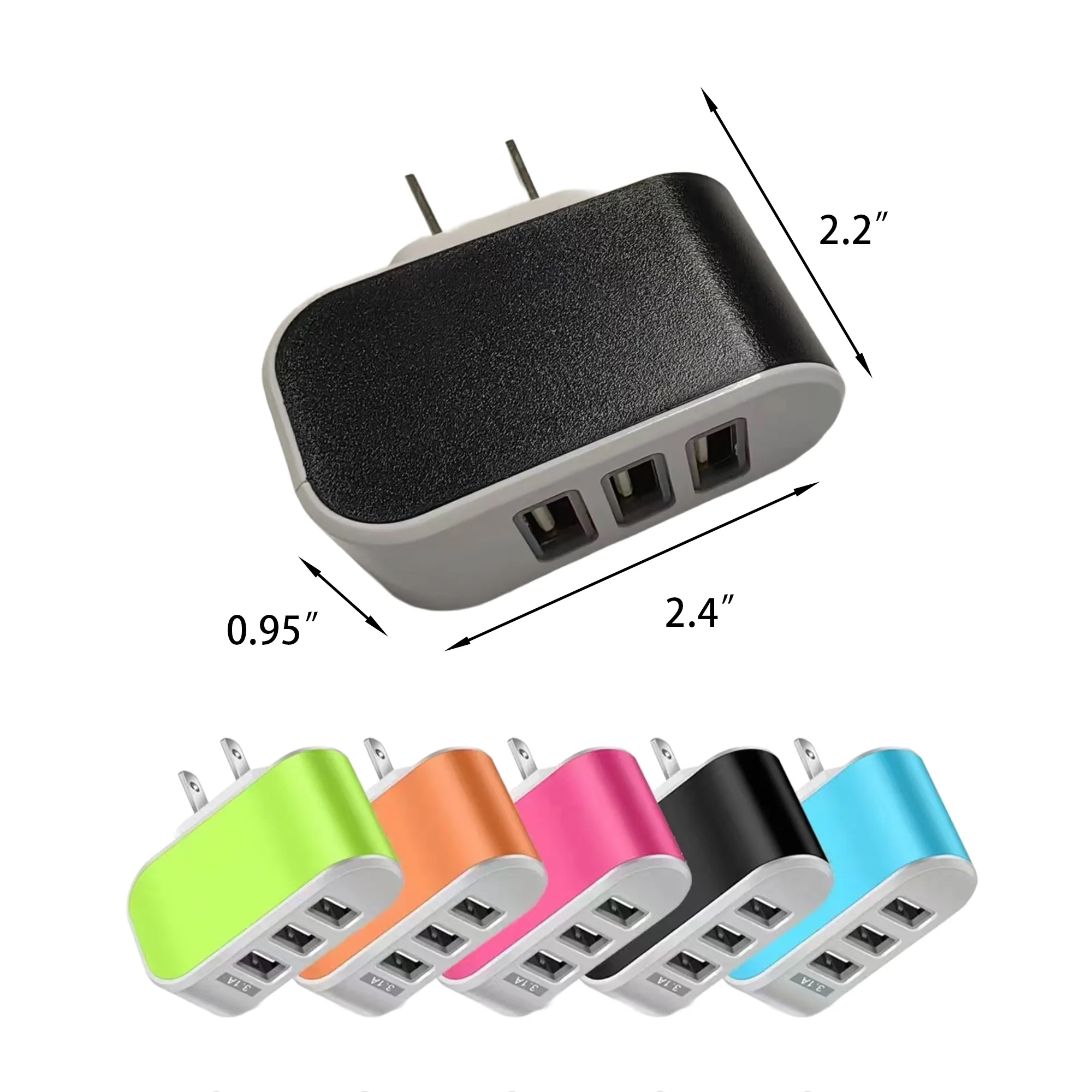 MOQ20 Custom Candy Colored Multi Functional Charger 2