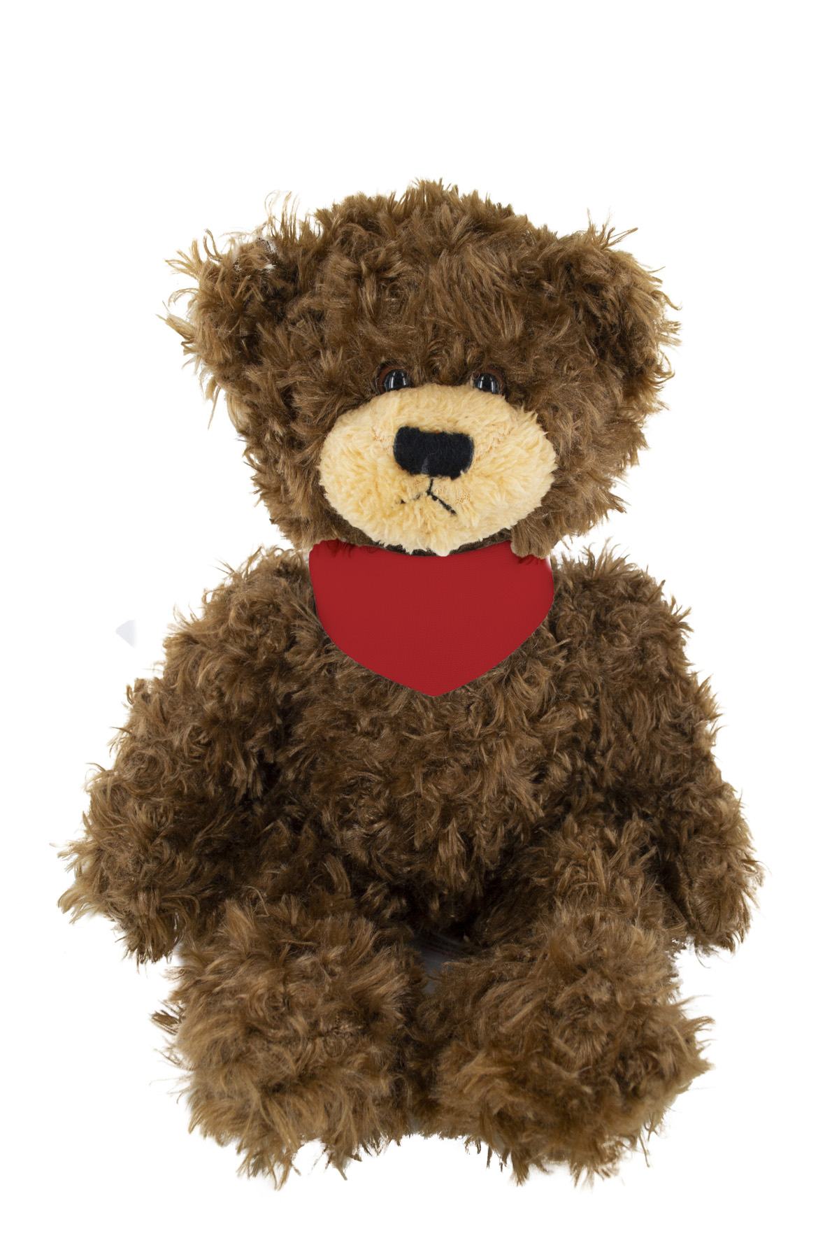 soft plush Chocolate Brandon Bear with bandana 3