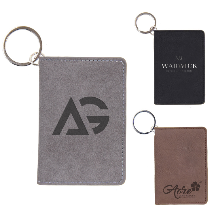 Leatherette Keychain Wallet
