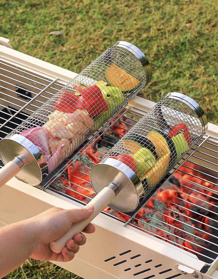 Rolling Grill Basket 9