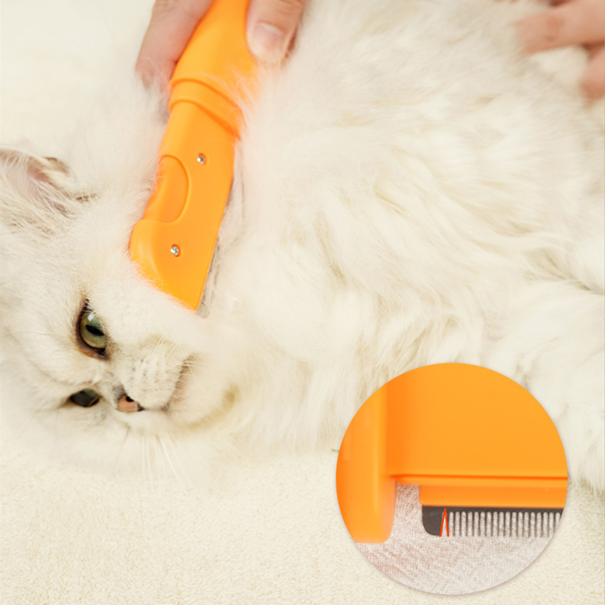 Plastic Pet Cleaning And Hair Removal Comb 4