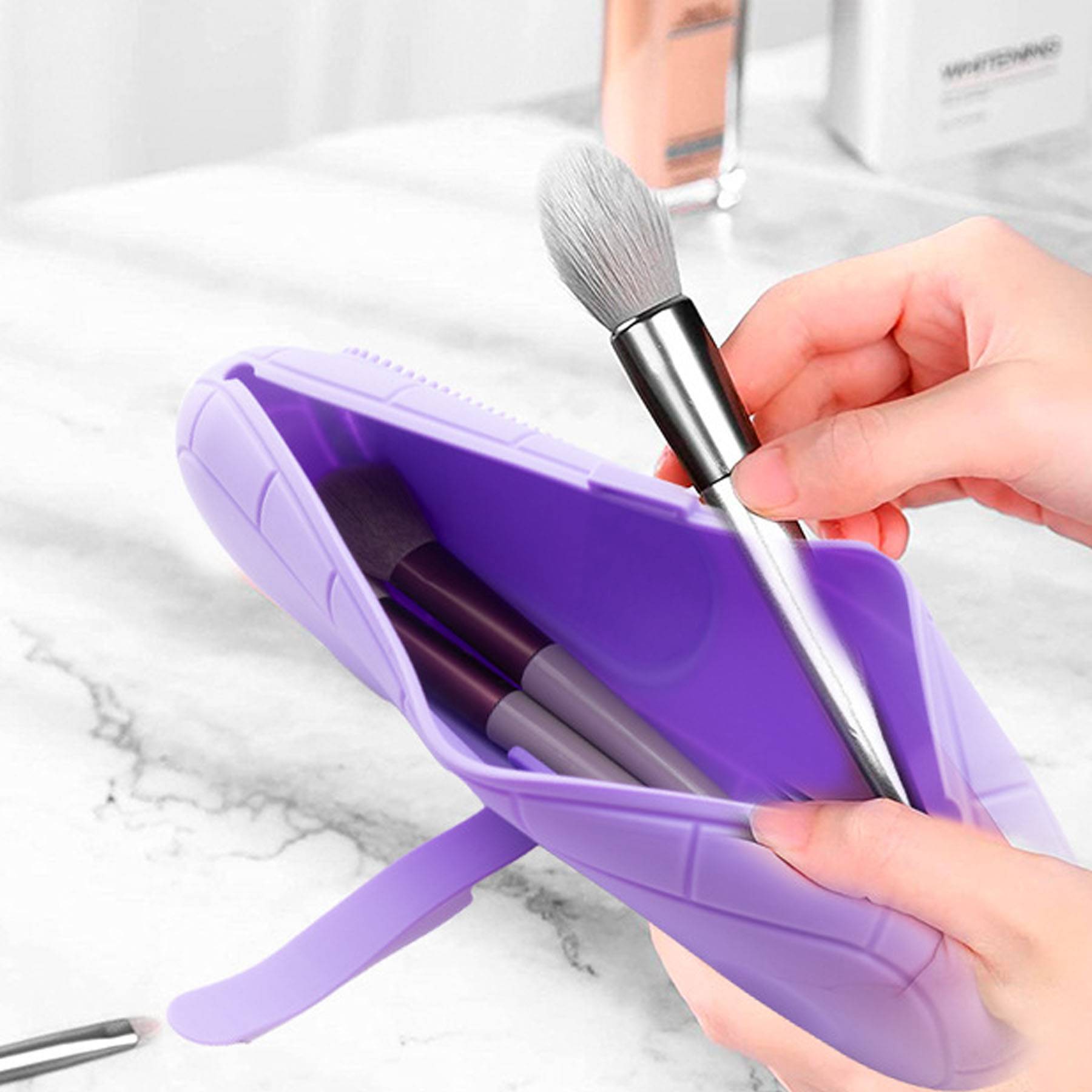 Multi functional silicone beauty brush storage bag 9