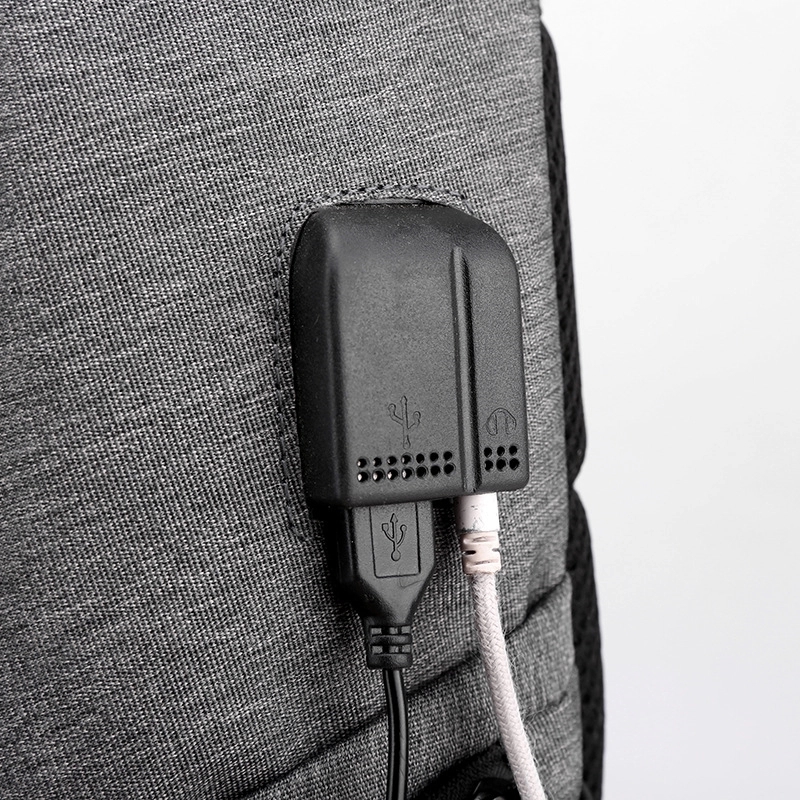 Custom Waterproof Laptop Backpack with USB Charging Port 2