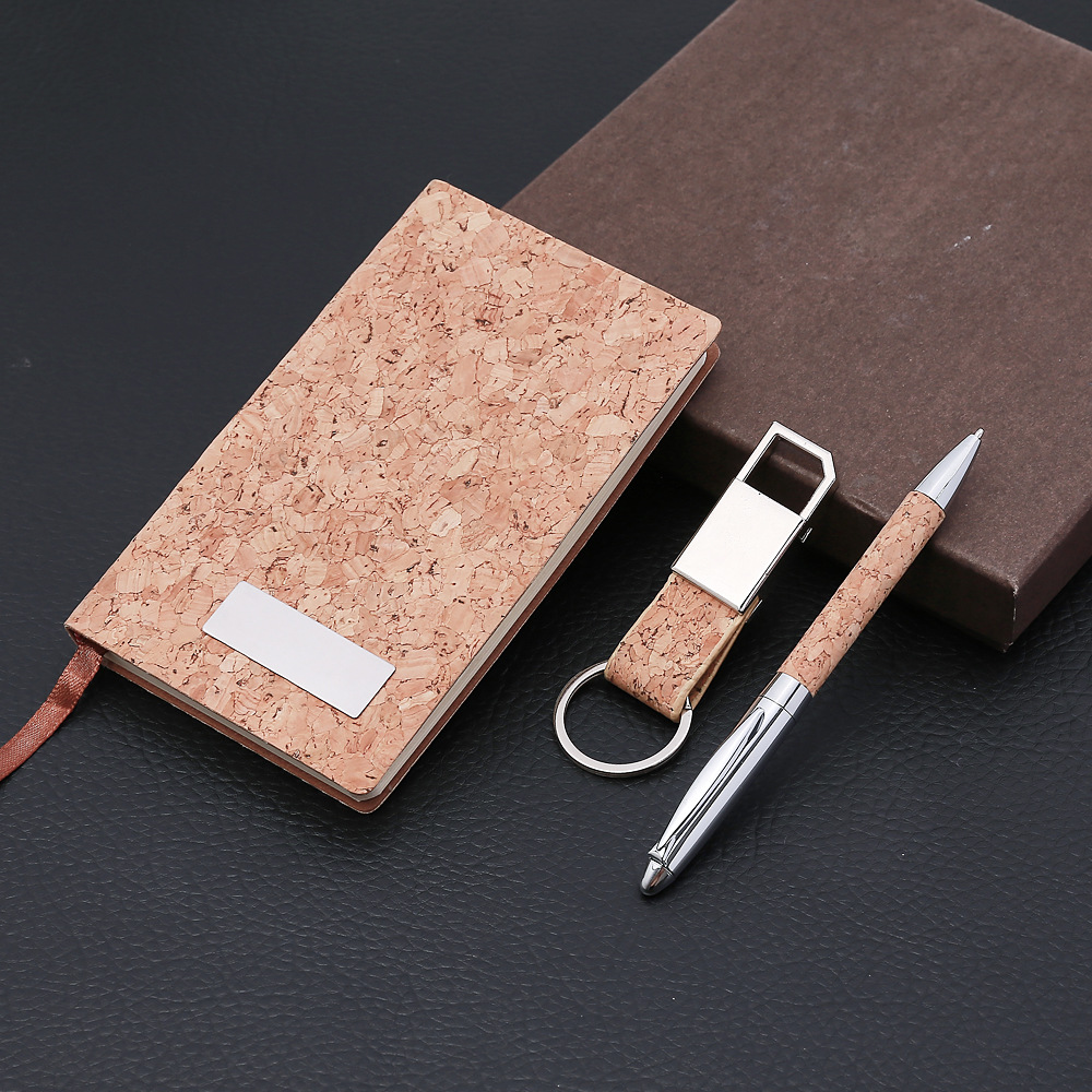 Wood Grain 3-Piece Office Gift Set 3