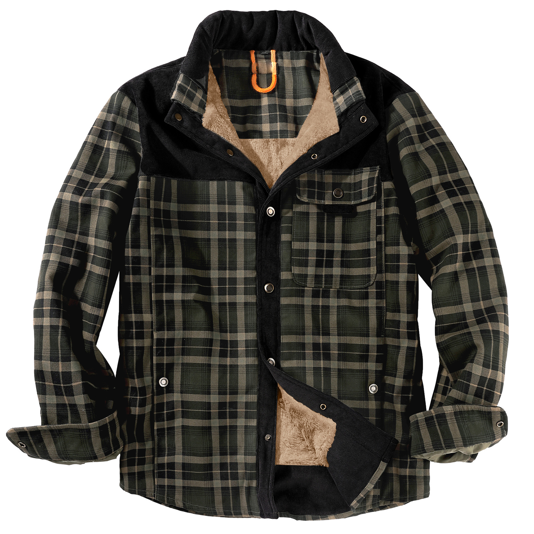 Men's Casual Plaid Shirt 13
