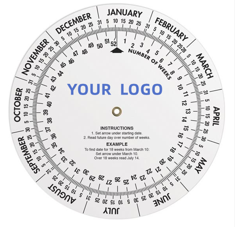 PVC date plate 2