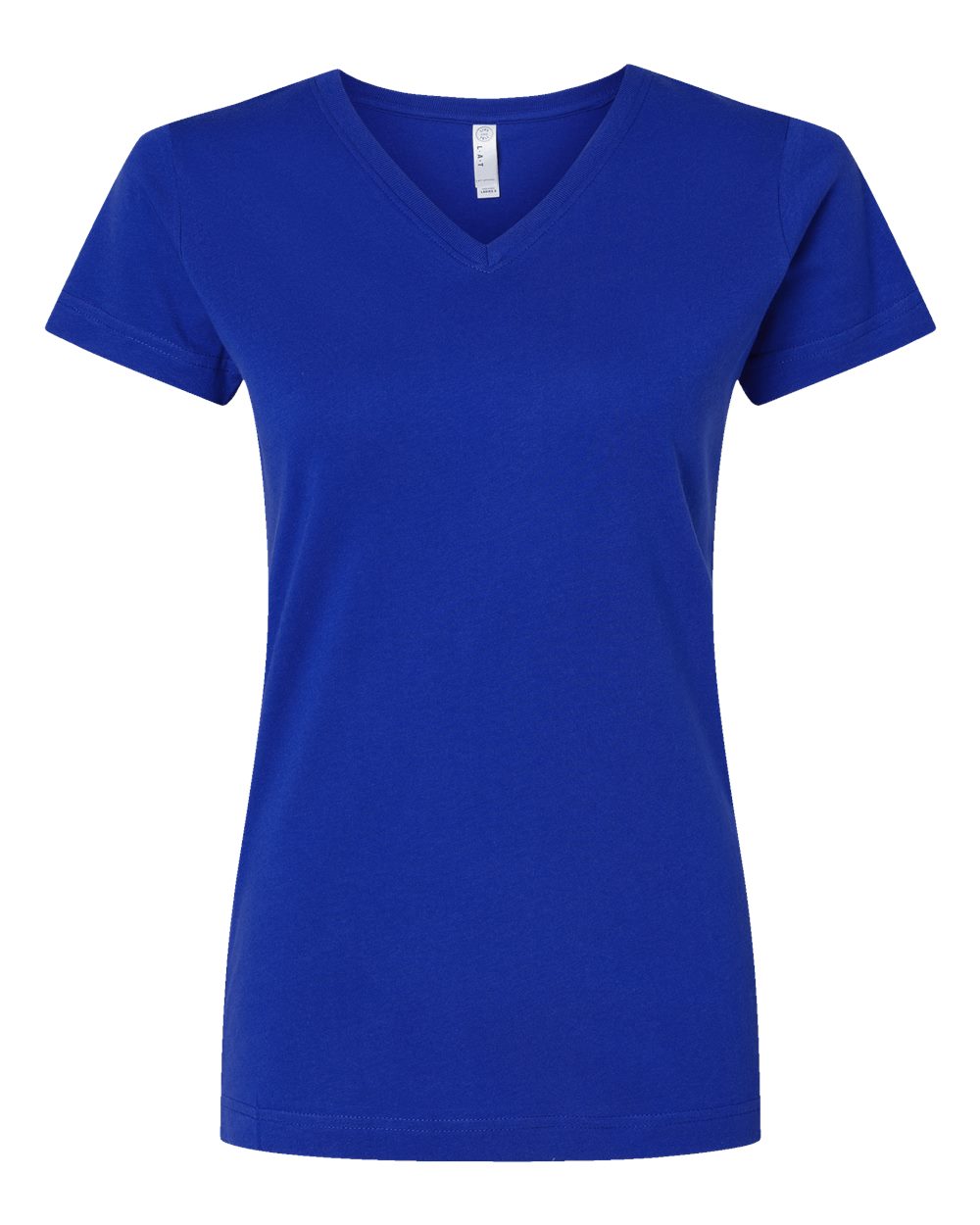 Women's Fine Jersey V-Neck Tee - 3507 65