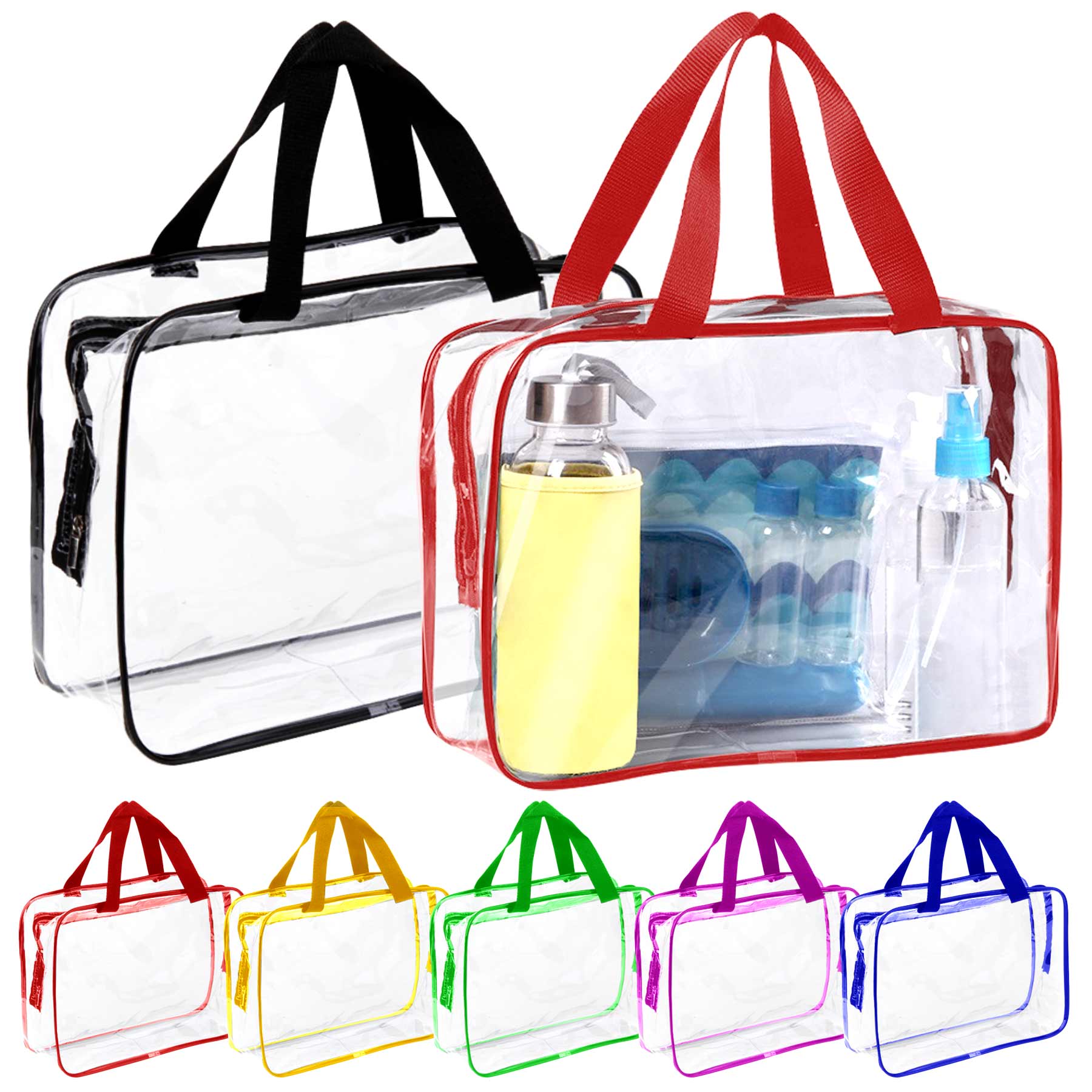 3pcs/pack PVC Transparent Make Up Bag 1