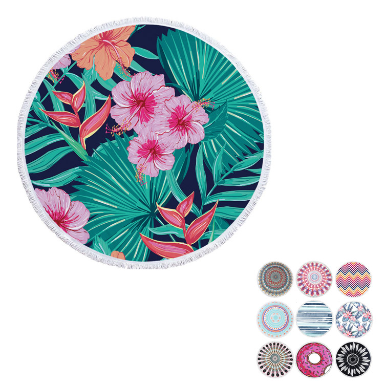 Seaside Round Beach Towel
