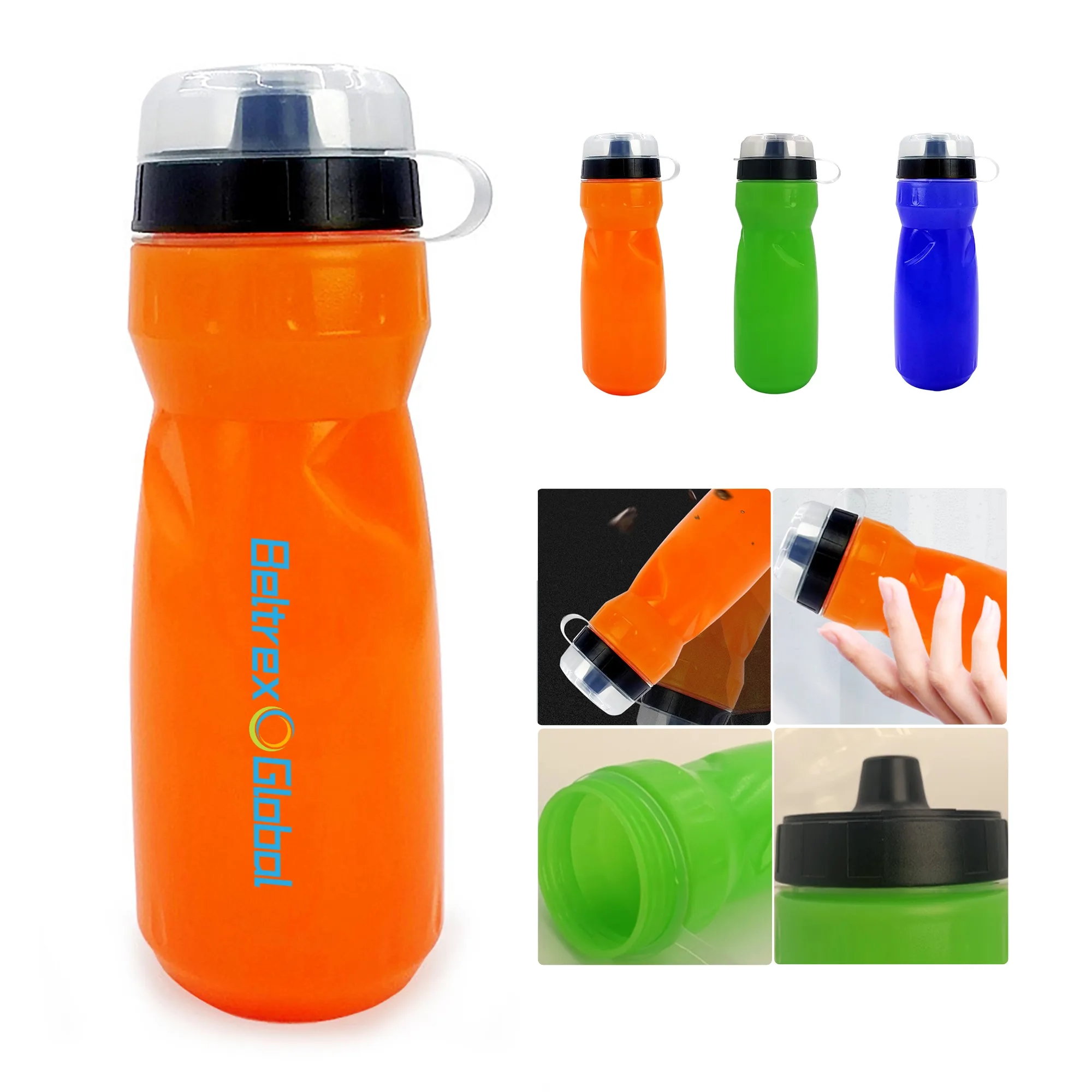Portable 17 oz Sports Water Bottle with Non Spill Design 4