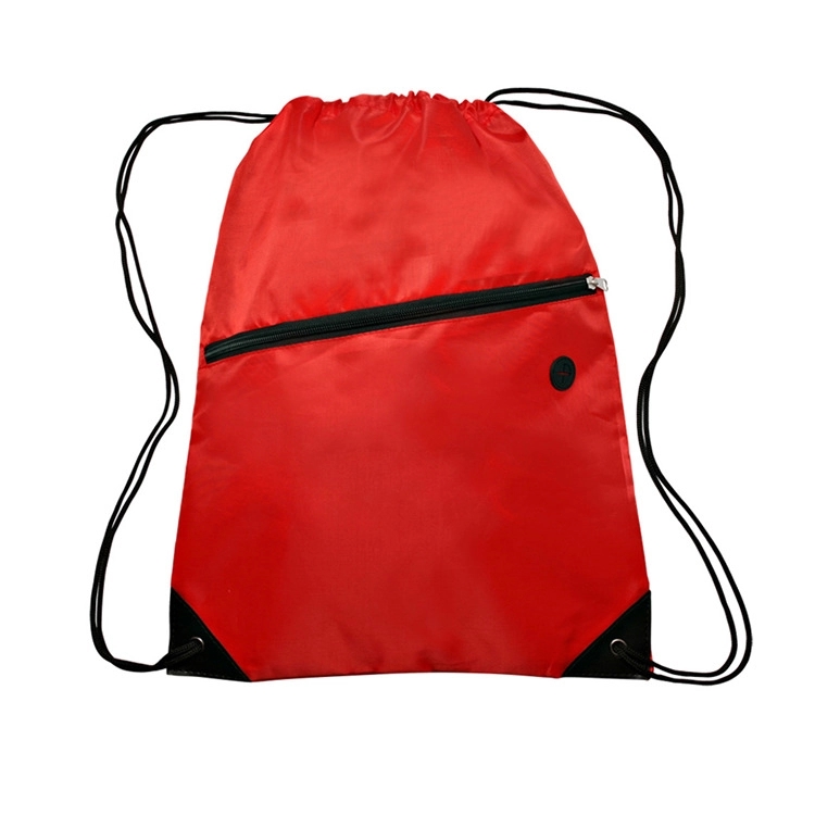 Oxford Drawstring Backpack w/ Headphone Hole 10