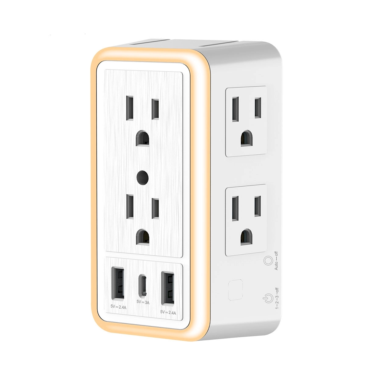 Socket USB Charger Multi Plug Wall Outlet Extender 4