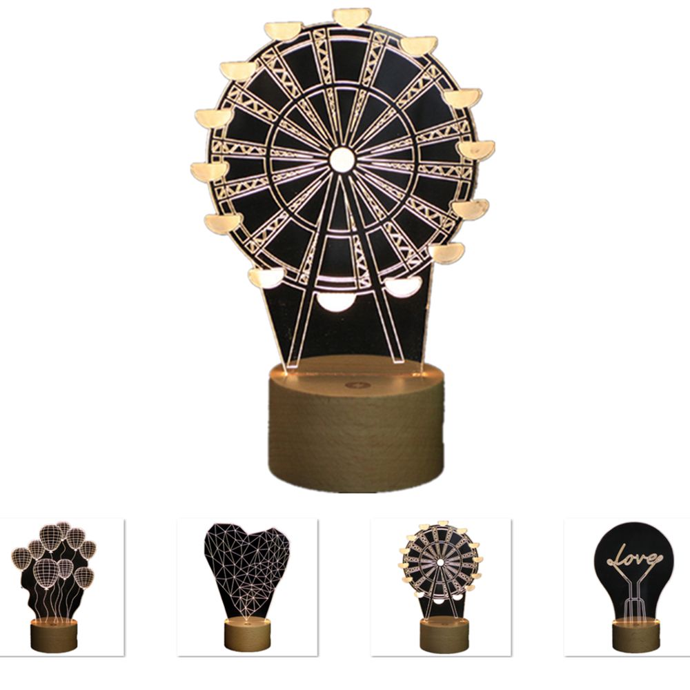 Ferris Wheel 3D Acrylic Night Light 2
