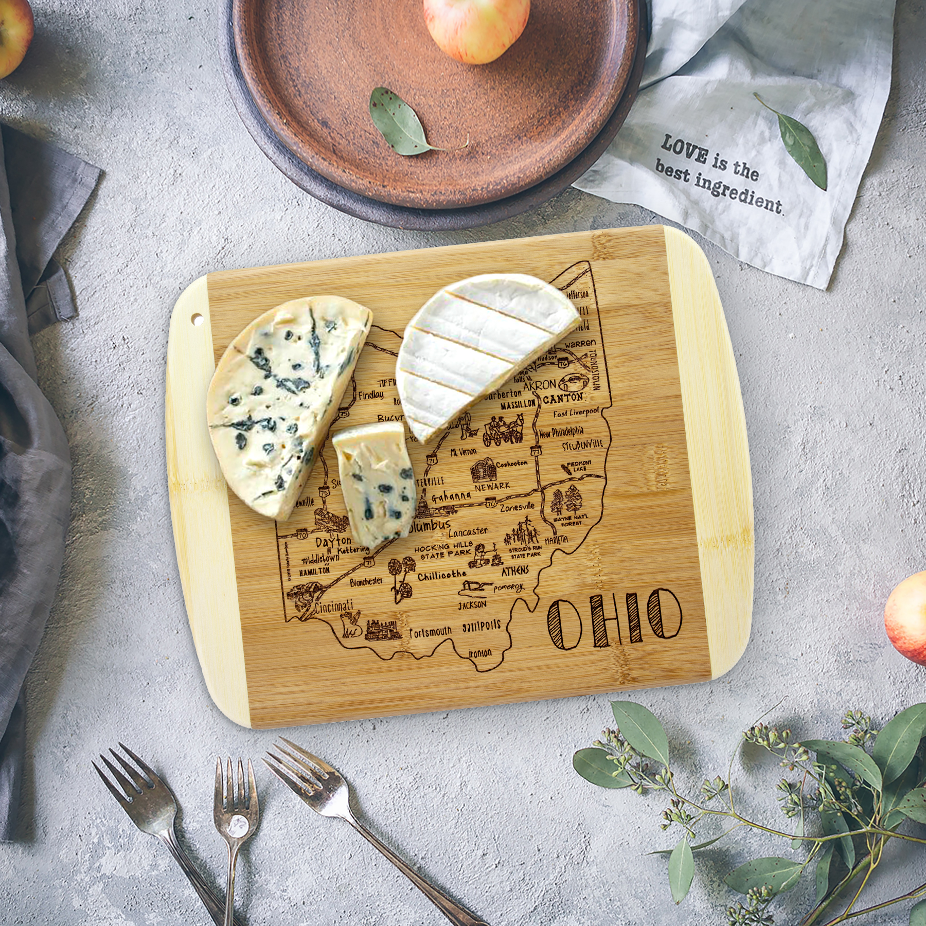 A Slice of Life Ohio Serving & Cutting Board 2