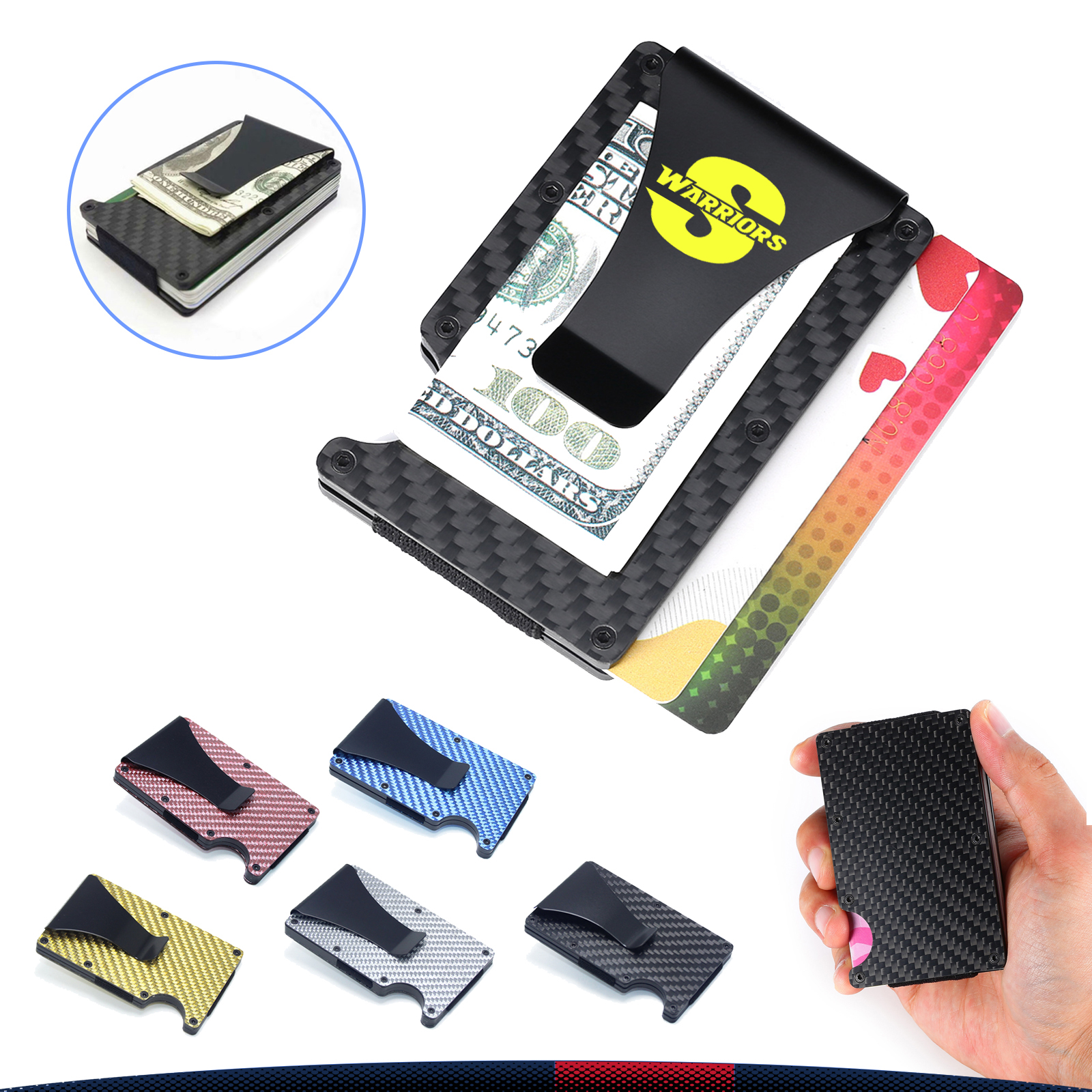 Bella Carbon Fiber Card Clip 5